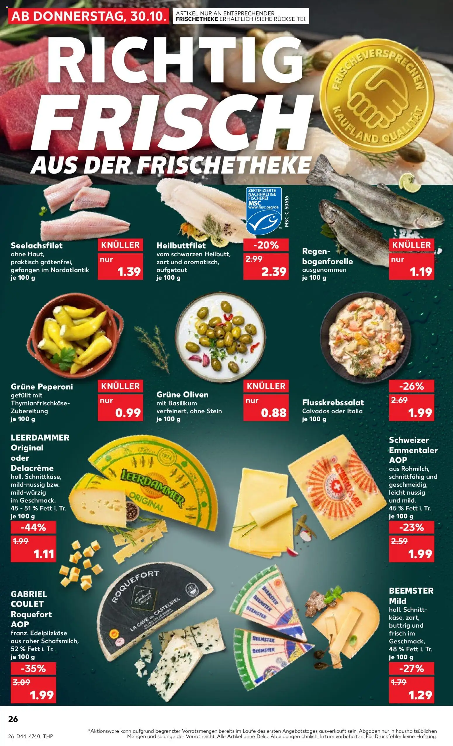 Kaufland prospekt Hannover	 – gültig ab 30.10.2025 | Seite: 26 | Produkte: Leerdammer