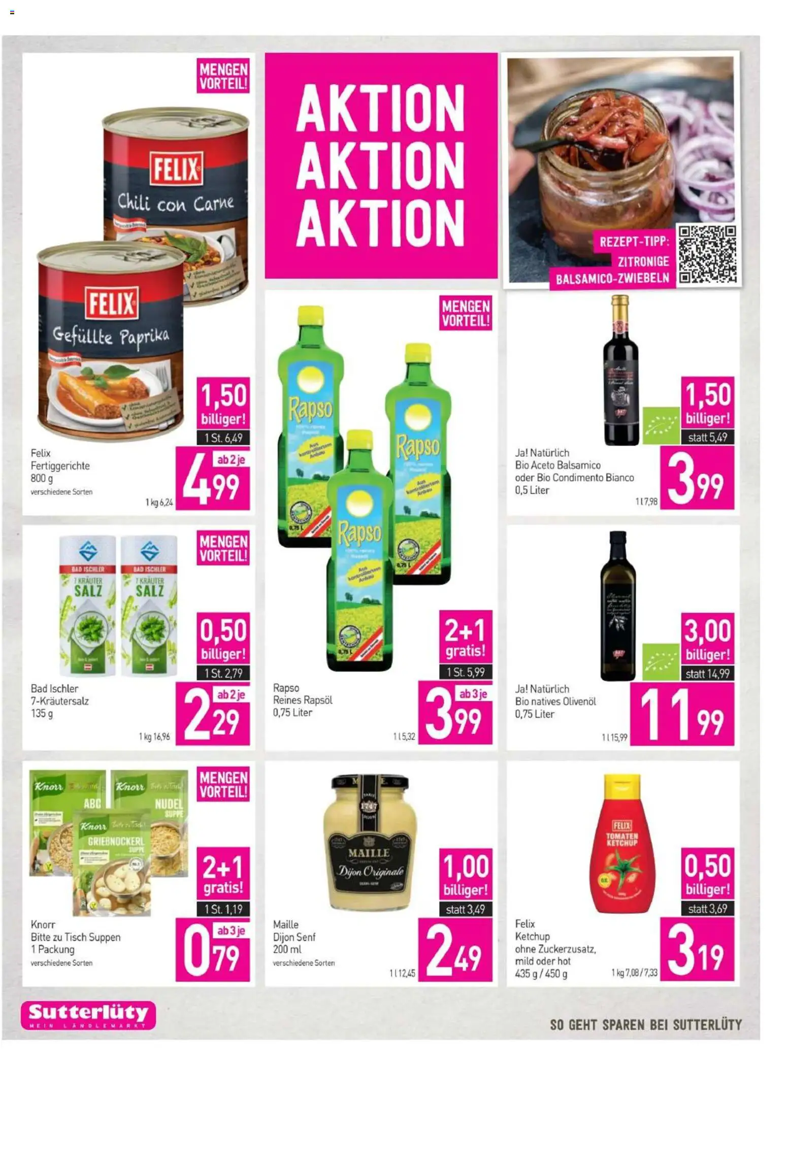 Sutterlüty Flugblatt gültig ab 26.02.2026 | Seite: 18 | Produkte: Fertiggerichte, Chili, Tisch, Bad