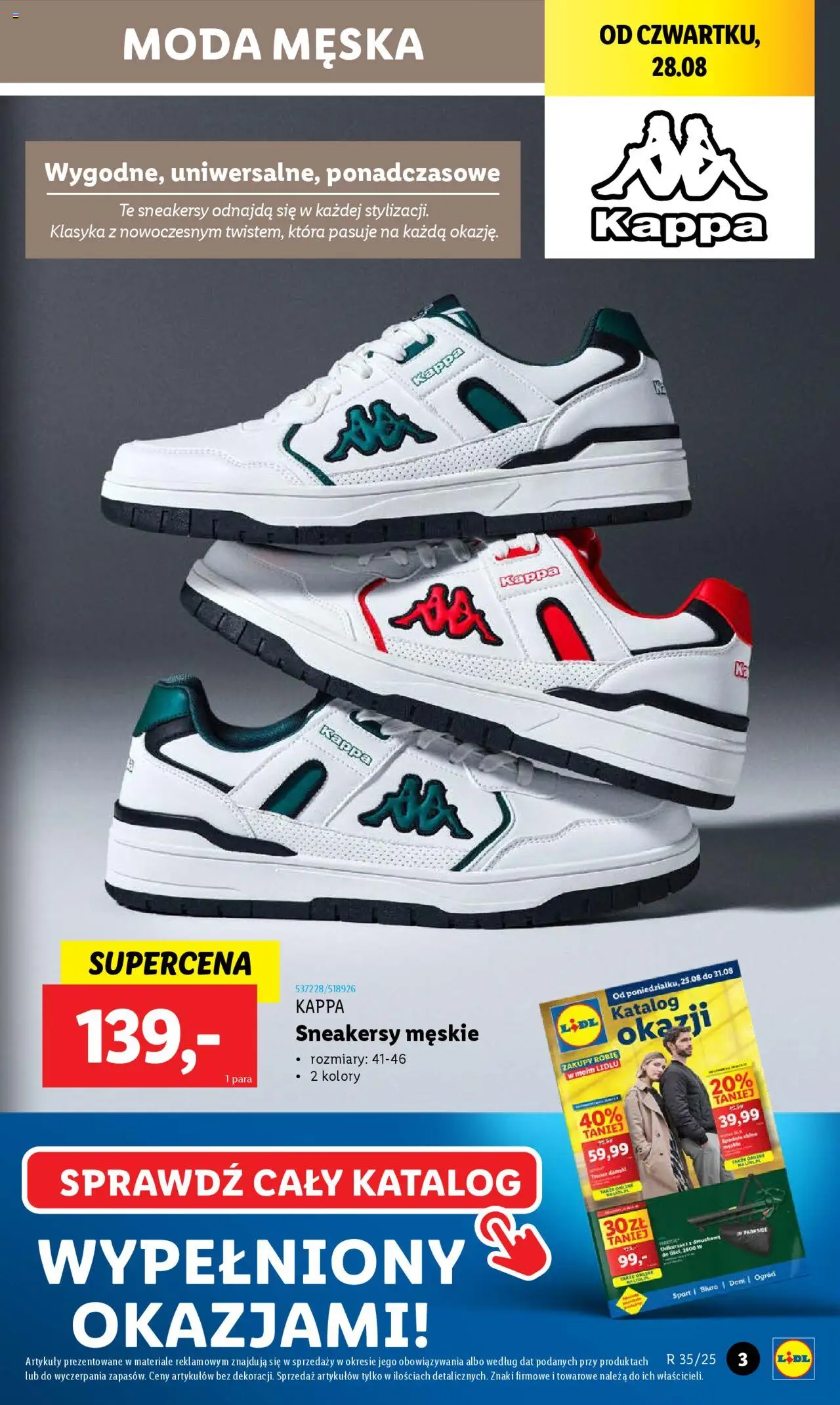 Lidl Gazetka od 21.08.2025 | Strona: 13 | Produkty: Spodnie, Odkurzacz
