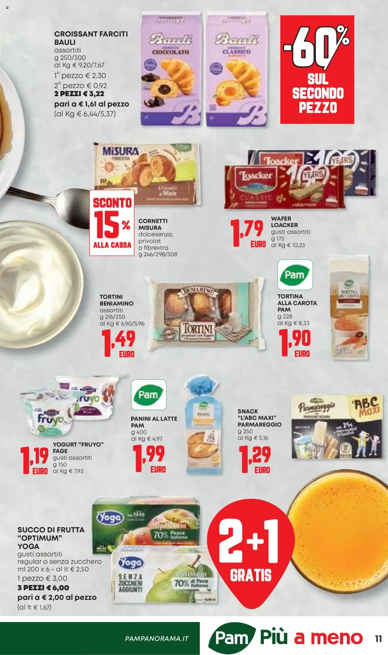 Volantino Panorama del 11.09.2025 | Pagina: 11 | Prodotti: Yogurt, Cioccolato, Succo, Latte