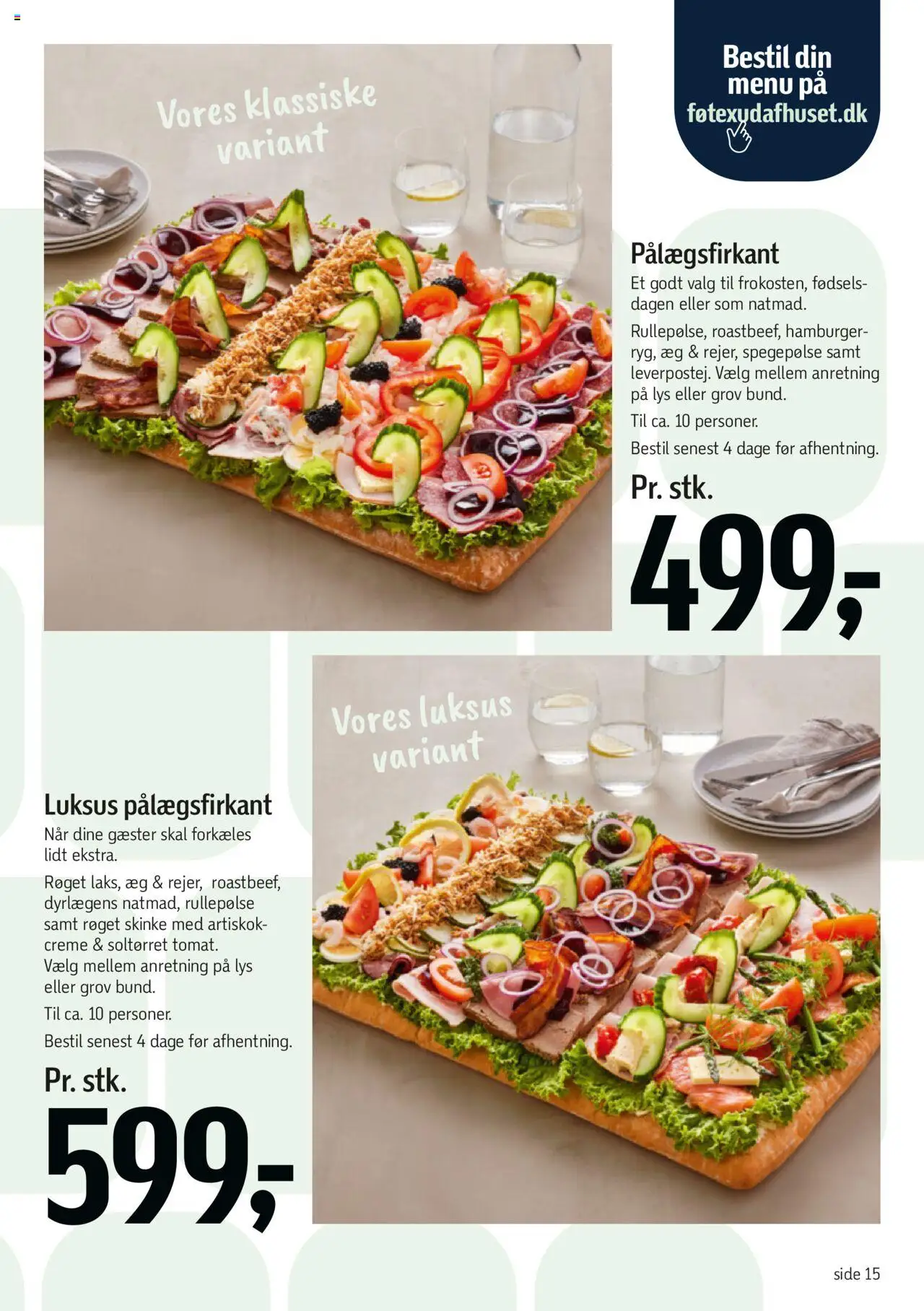 Føtex tilbudsavis – gyldig fra 23.12.2024 | Side: 15 | Produkter: Æg, Skinke, Spegepølse, Søm