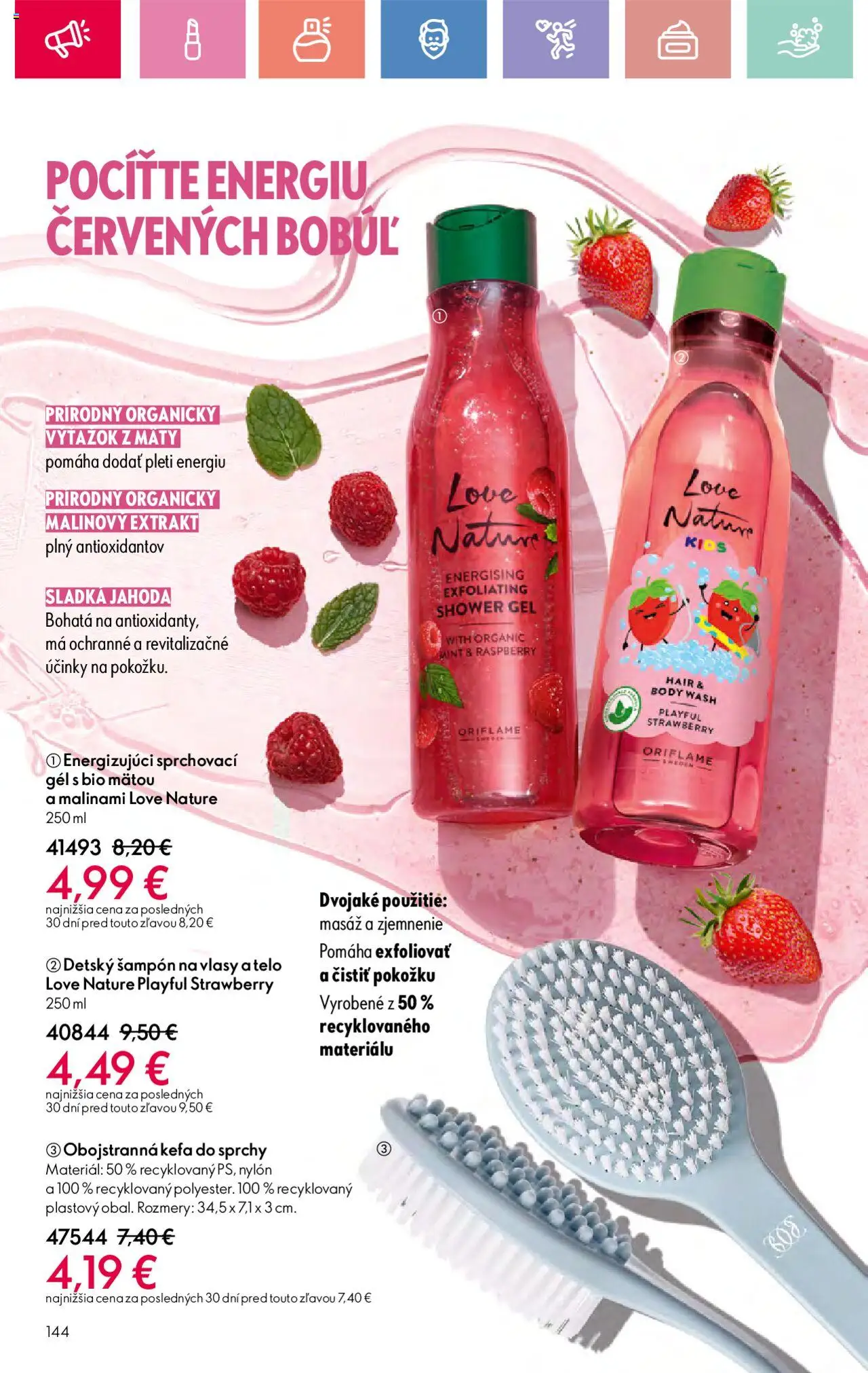 Katalóg Oriflame 10 2025 │ platný od 06.07.2025 | Strana: 144 | Produkty: Šampón, Kefa
