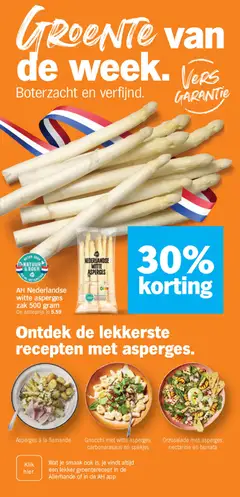 Albert Heijn folder week 17 - Voorbeeld van een folder van Albert Heijn, geldig van 20.04.2026 | Pagina: 6 | Producten: Asperges, Zak, La