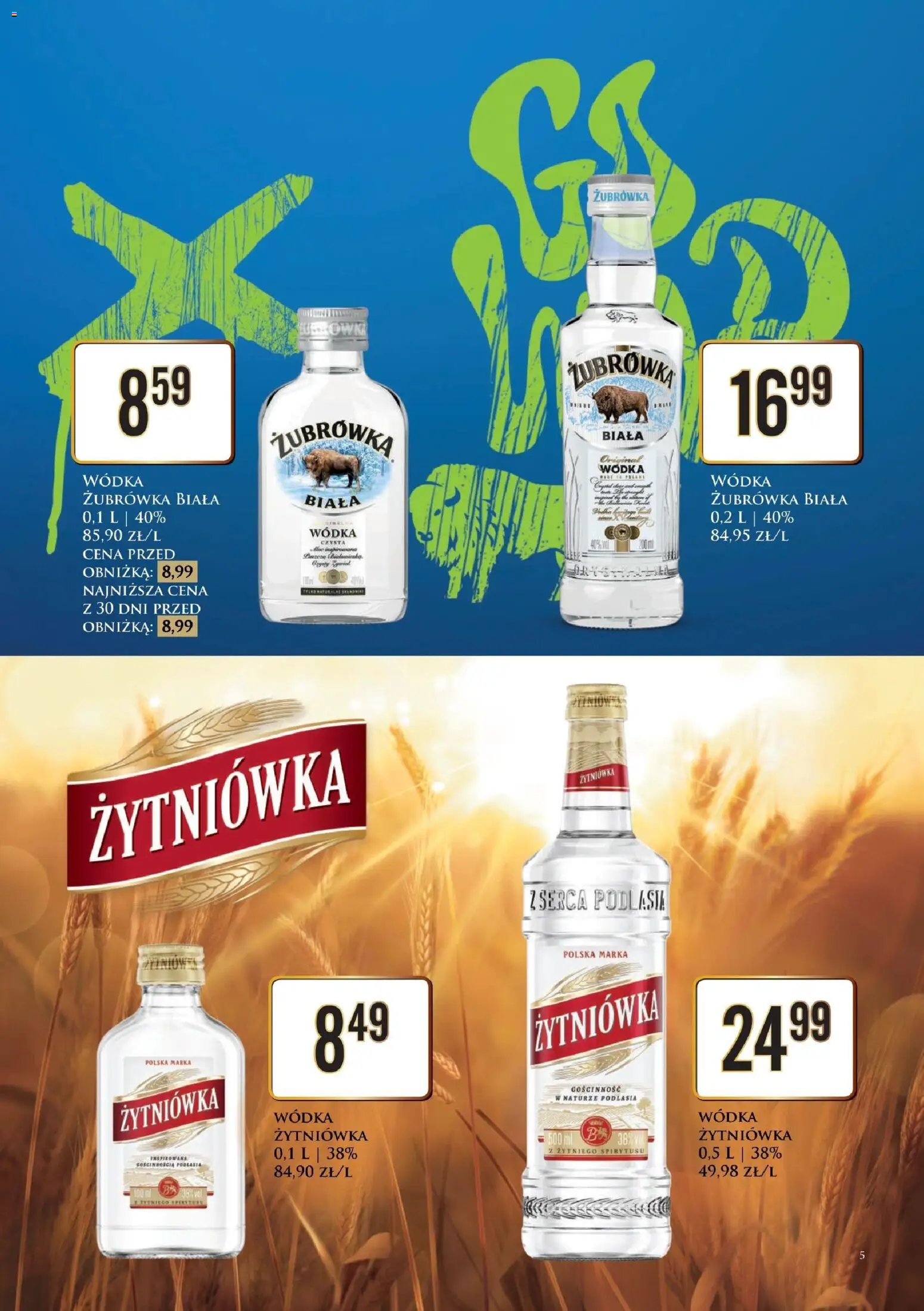 Dino Gazetka alkoholowa od 27.02.2026 | Strona: 6 | Produkty: Żubrówka, Żubrówka biała wódka, Vodka, Wódka