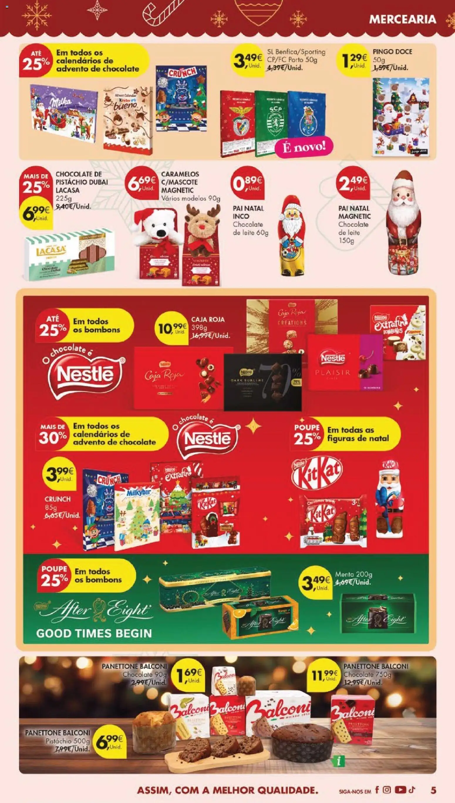 Pingo Doce folheto │ válido de 02.12.2025 | Página: 49 | Produtos: Bacon, Leite, Nestlé, Chocolate