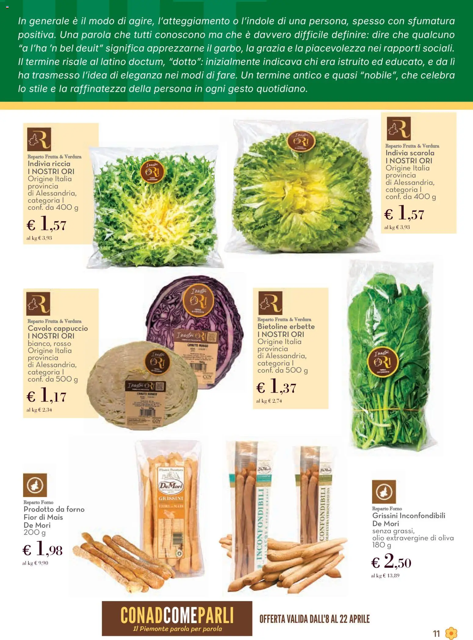 Volantino Conad del 08.04.2026 | Pagina: 11 | Prodotti: Olio, Cavolo, Cappuccio, Forno