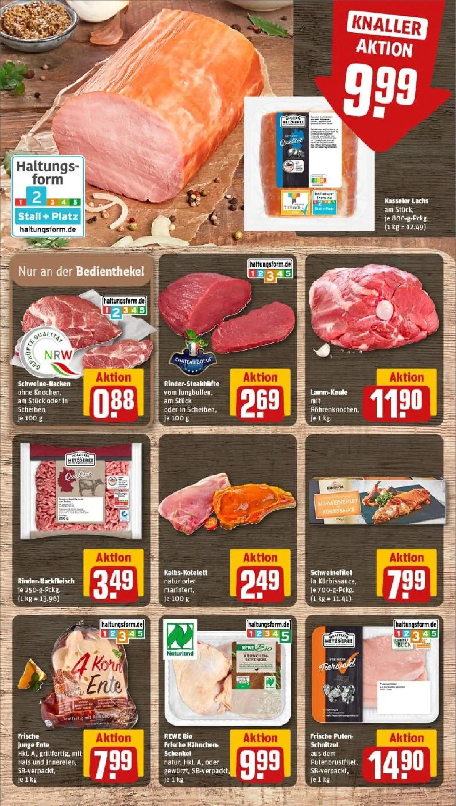 Rewe prospekt Erkelenz / Gerderath	 – gültig ab 26.10.2025 | Seite: 10 | Produkte: Lammkeule, Hahnchen, Schnitzel, Ente