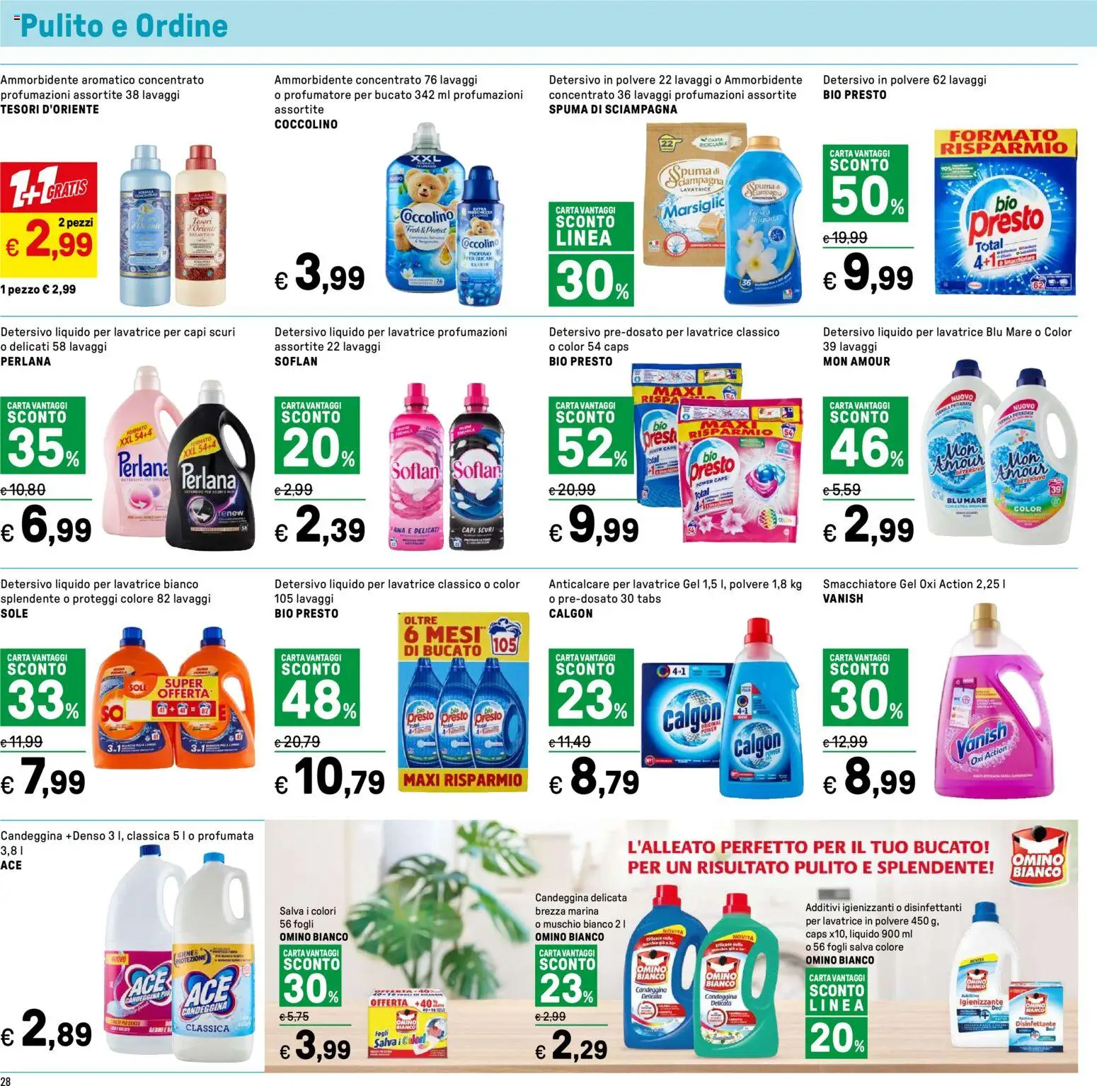 Volantino Iper del 24.10.2025 | Pagina: 28 | Prodotti: Ammorbidente, Smacchiatore, Lavatrice, Profumo