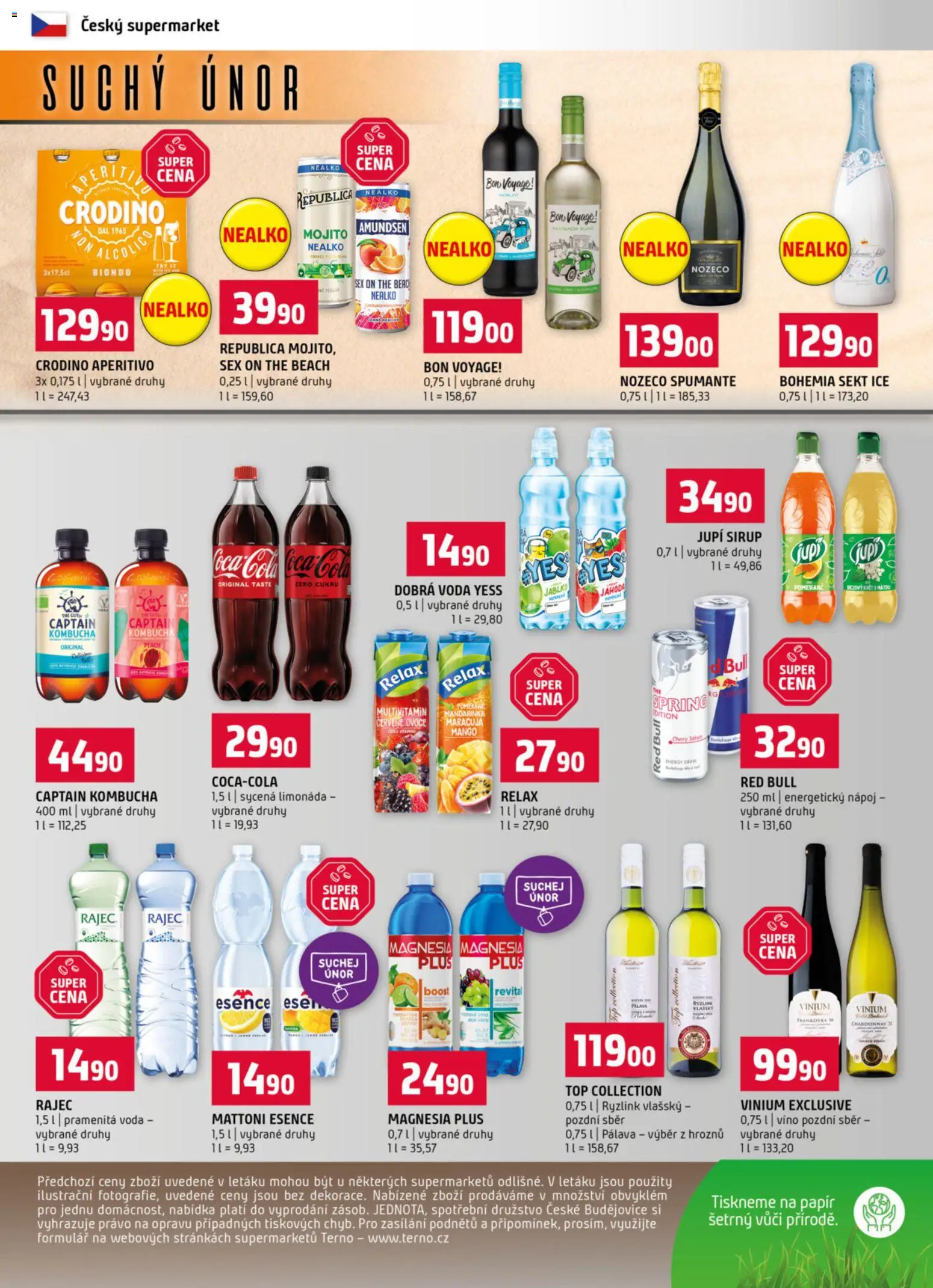 Terno leták - Prachatice od 18.02.2026 | Strana: 12 | Produkty: Crodino, Sekt, Sirup, Mattoni Esence