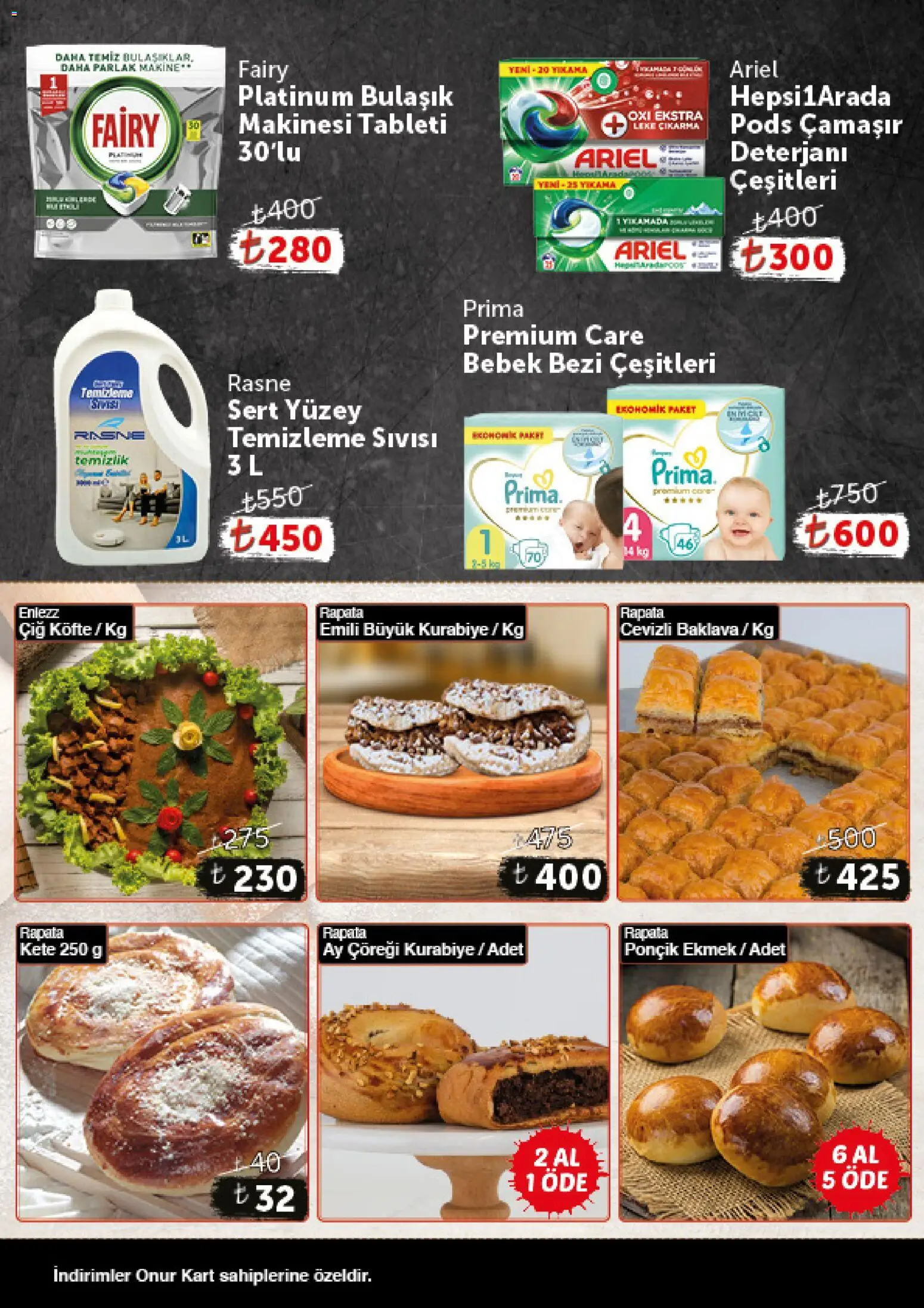 Onur Market Katalog - Gurme - 10.02.2026 tarihinden itibaren geçerlidir | Sayfa: 16 | Ürünler: Ekmek, Kurabiye