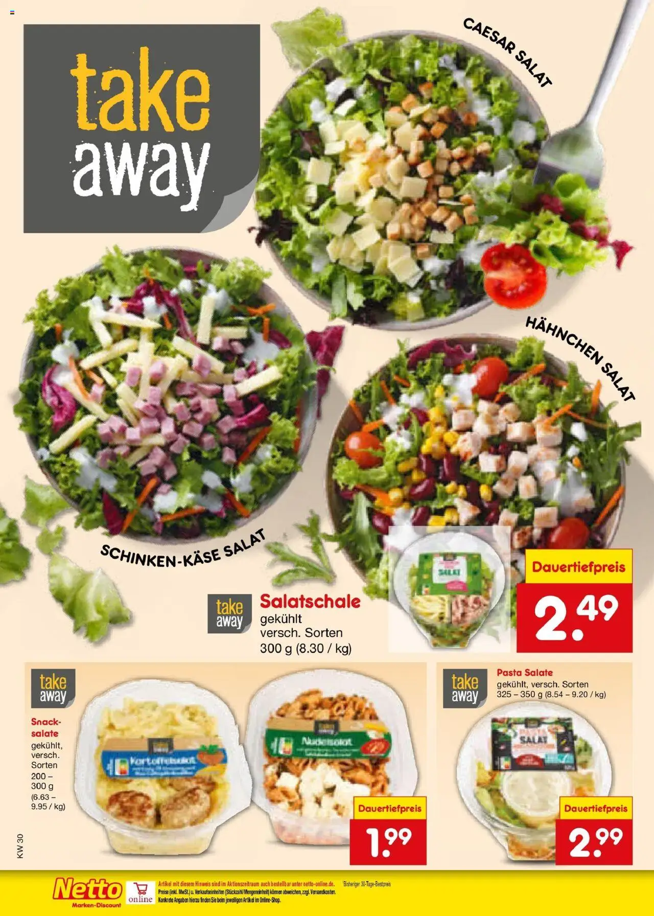 Netto Marken-Discount prospekt Jena-Lobeda	 - gültig ab dem 21.07.2025 | Seite: 20 | Produkte: Hahnchen, Pasta, Salat