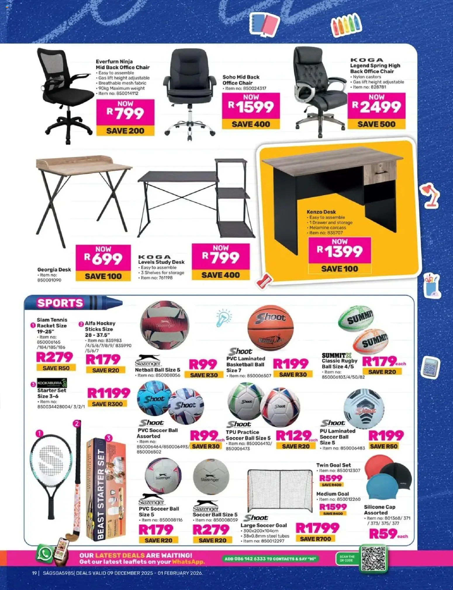 Game - Catalogue Back To School valid from 09.12.2025 | Page: 19 | Products: Lněná semínka, Chair, Weight, Cap