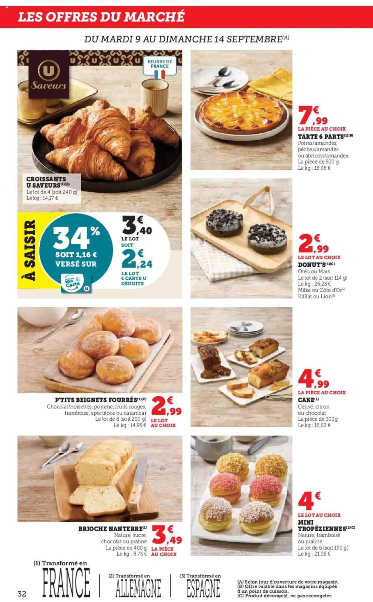  | Page: 32 | Produits: Citron, Framboise, Spéculoos, Beurre