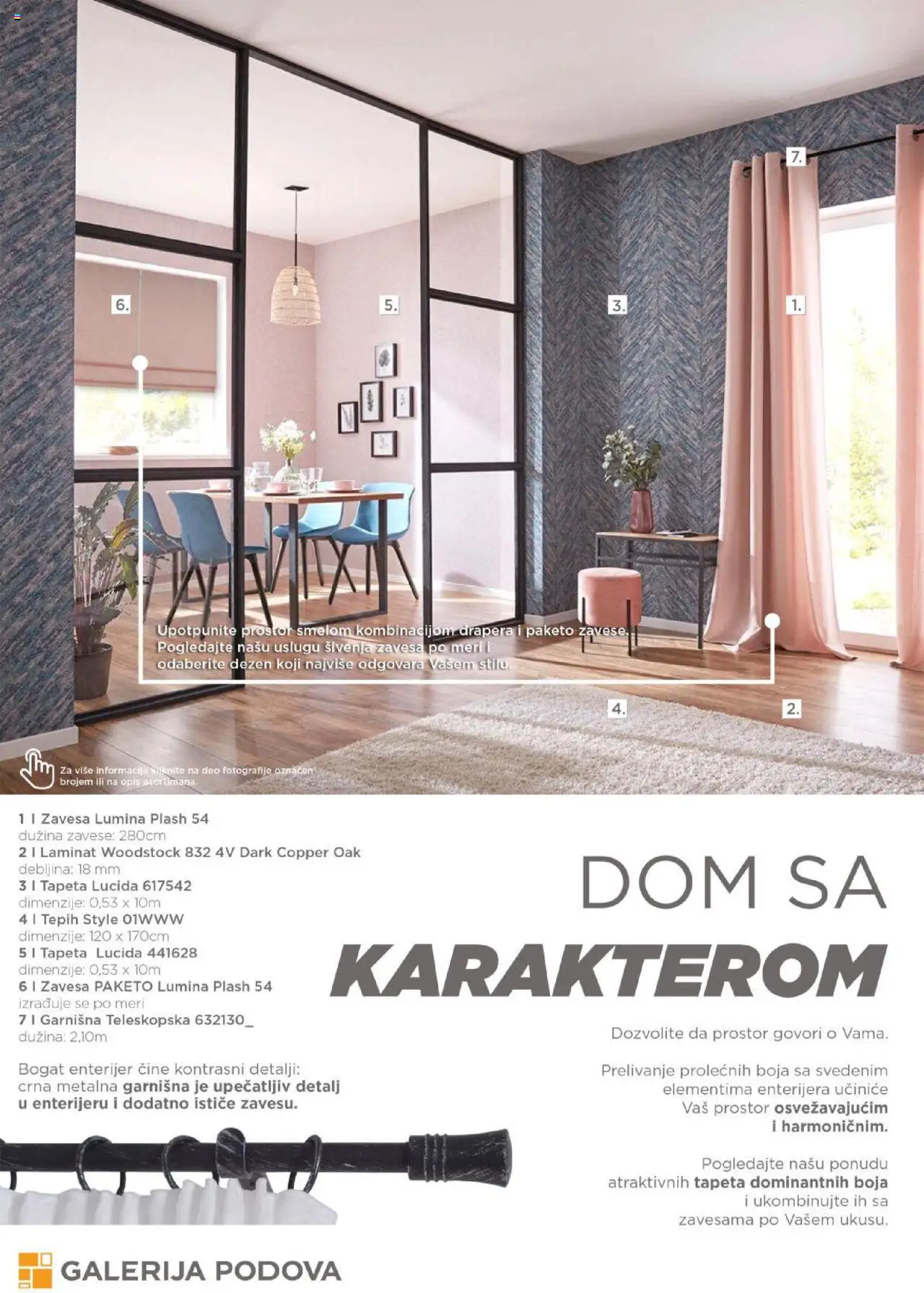 Galerija Podova katalog - važi od 31.01.2025 | Strana: 82 | Proizvode: Tepih, Zavesa