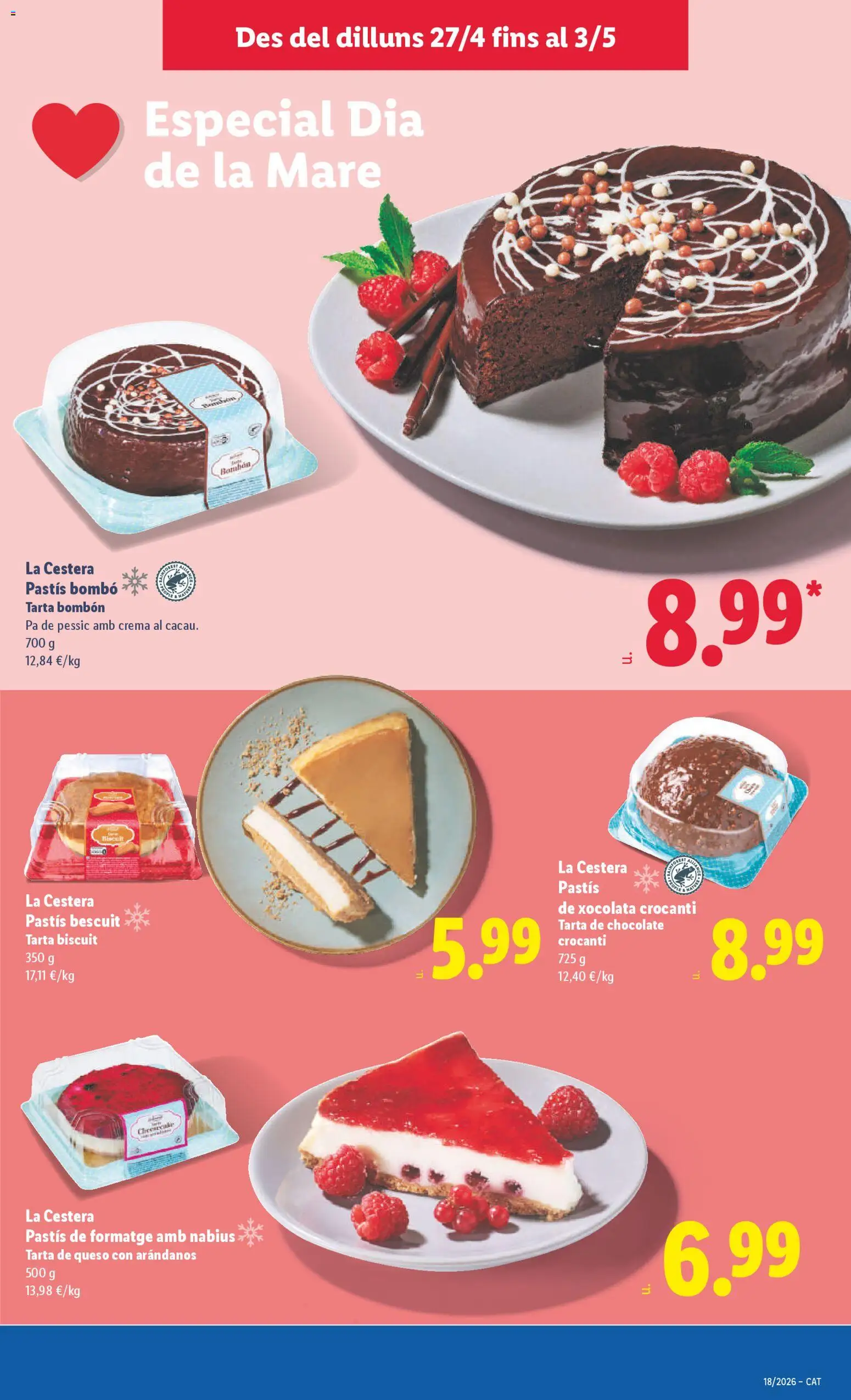 Lidl folleto │ válido desde el 27.04.2026 | Página: 21 | Productos: Queso, Chocolate, Crema