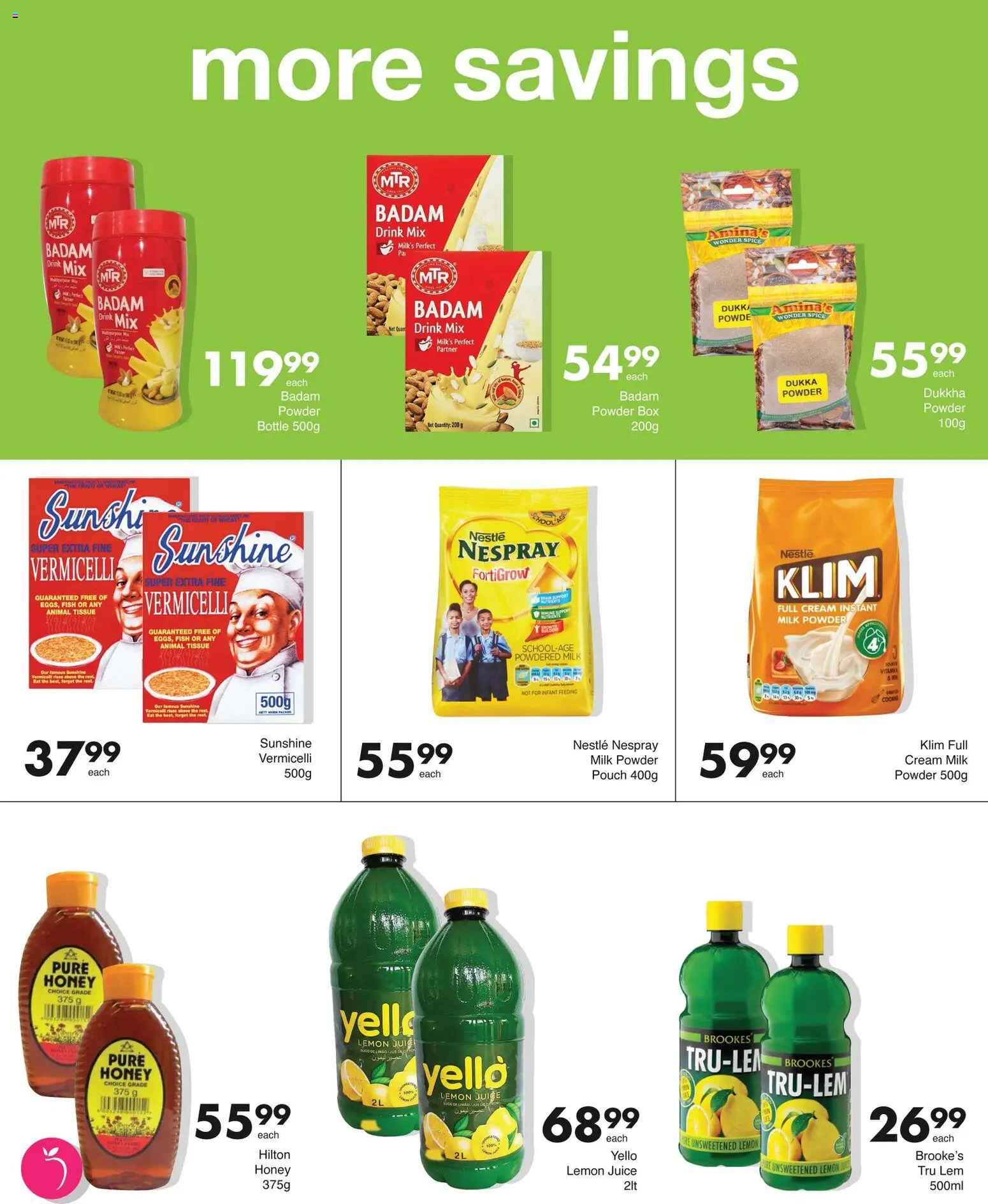 New Save catalogue – valid from 23.01.2026 | Page: 10 | Products: Milk, Juice, Powder, Lemon