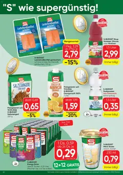 Spar - Flugblatt ab 23.04.2026 gültig | Seite: 20 | Produkte: Wasser, Milch, Bourbon