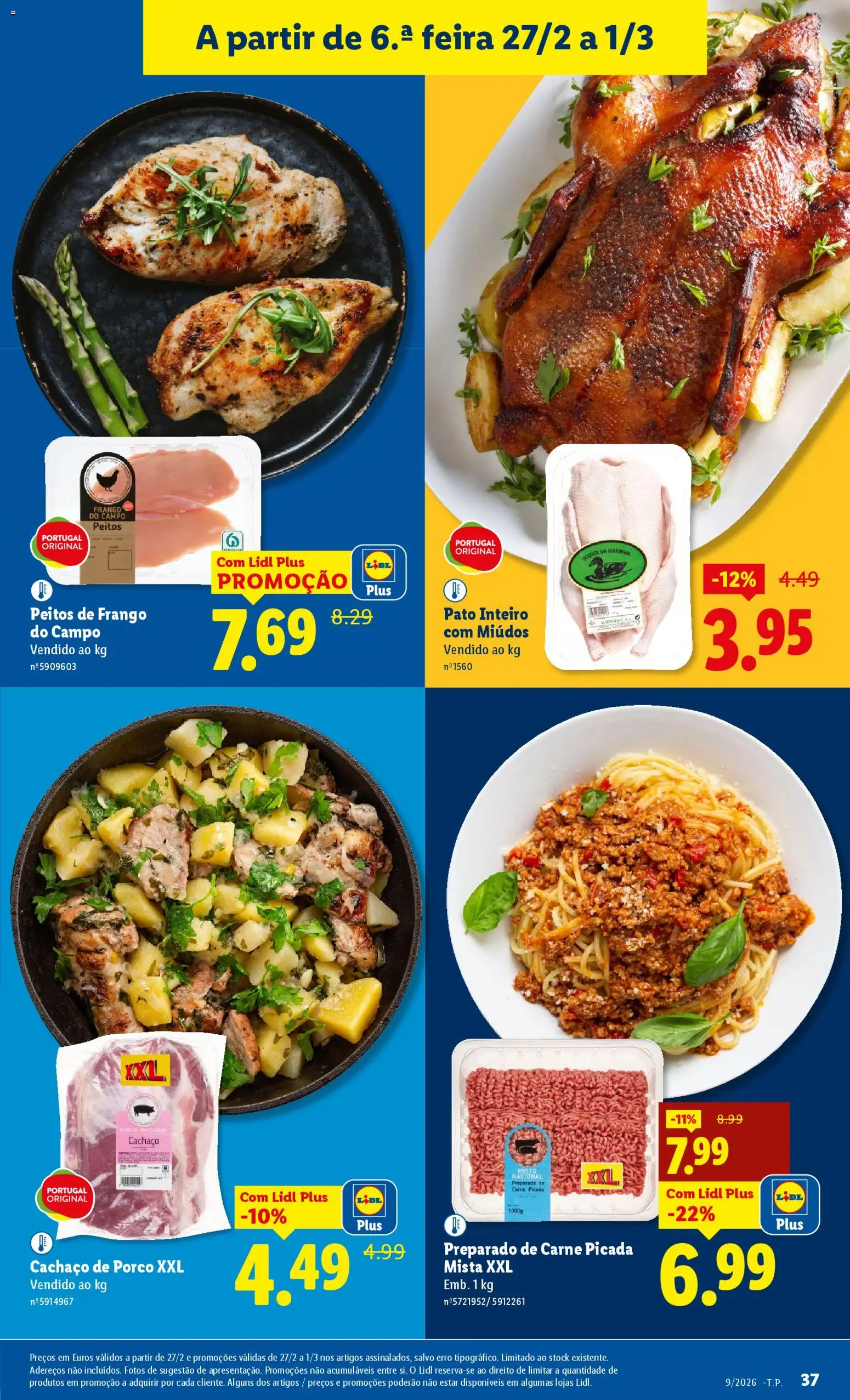 Lidl folheto │ válido de 23.02.2026 | Página: 37 | Produtos: Frango, Carne picada, Carne
