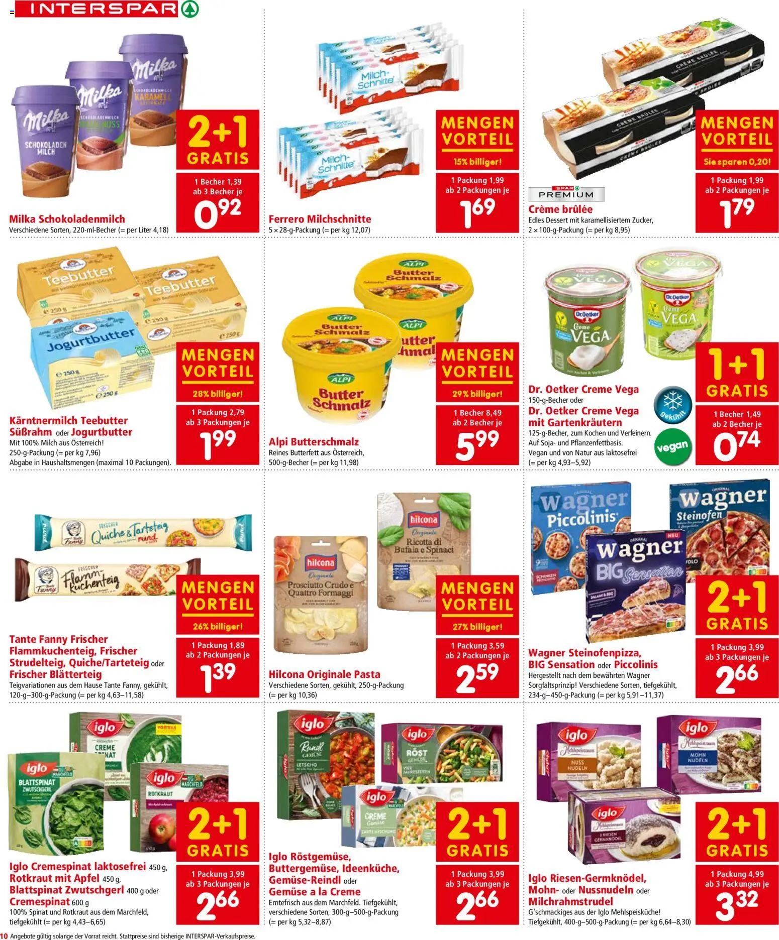Interspar Flugblatt - Kärnten gültig ab 04.12.2025 | Seite: 10 | Produkte: Dolce gusto kapszula, Milch, Butter, Äpfel
