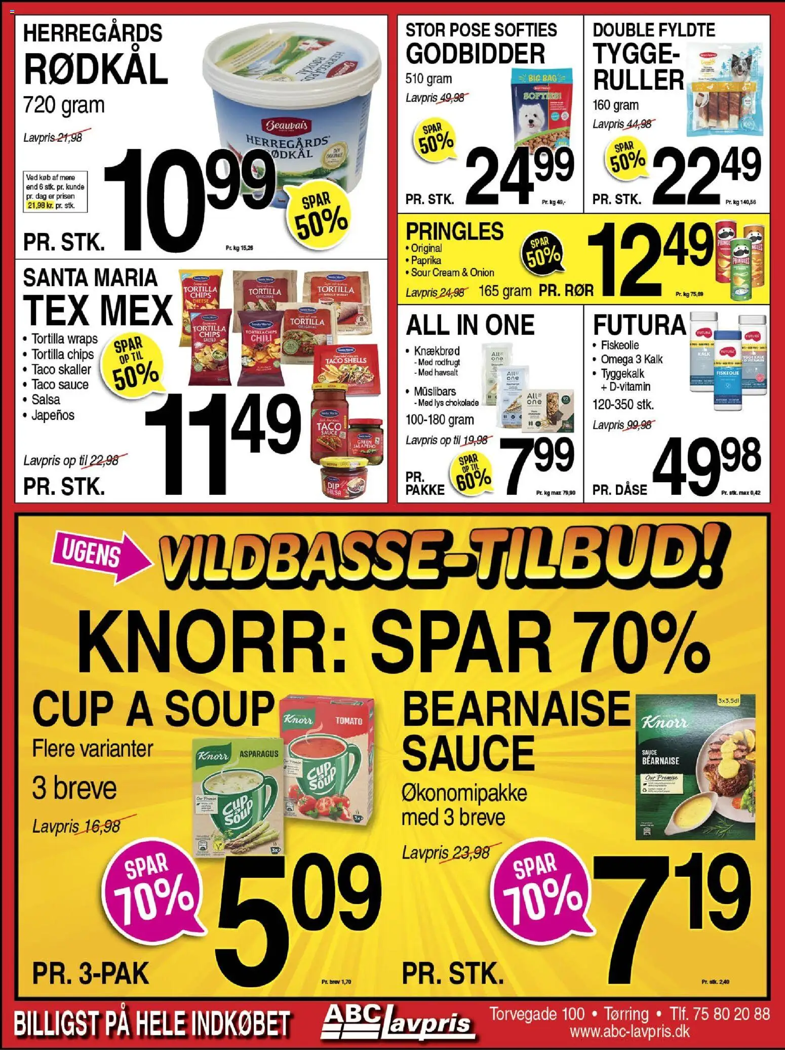 Abc Lavpris tilbudsavis – gyldig fra 22.10.2025 | Side: 2 | Produkter: Salsa, Knækbrød, Taco, Paprika