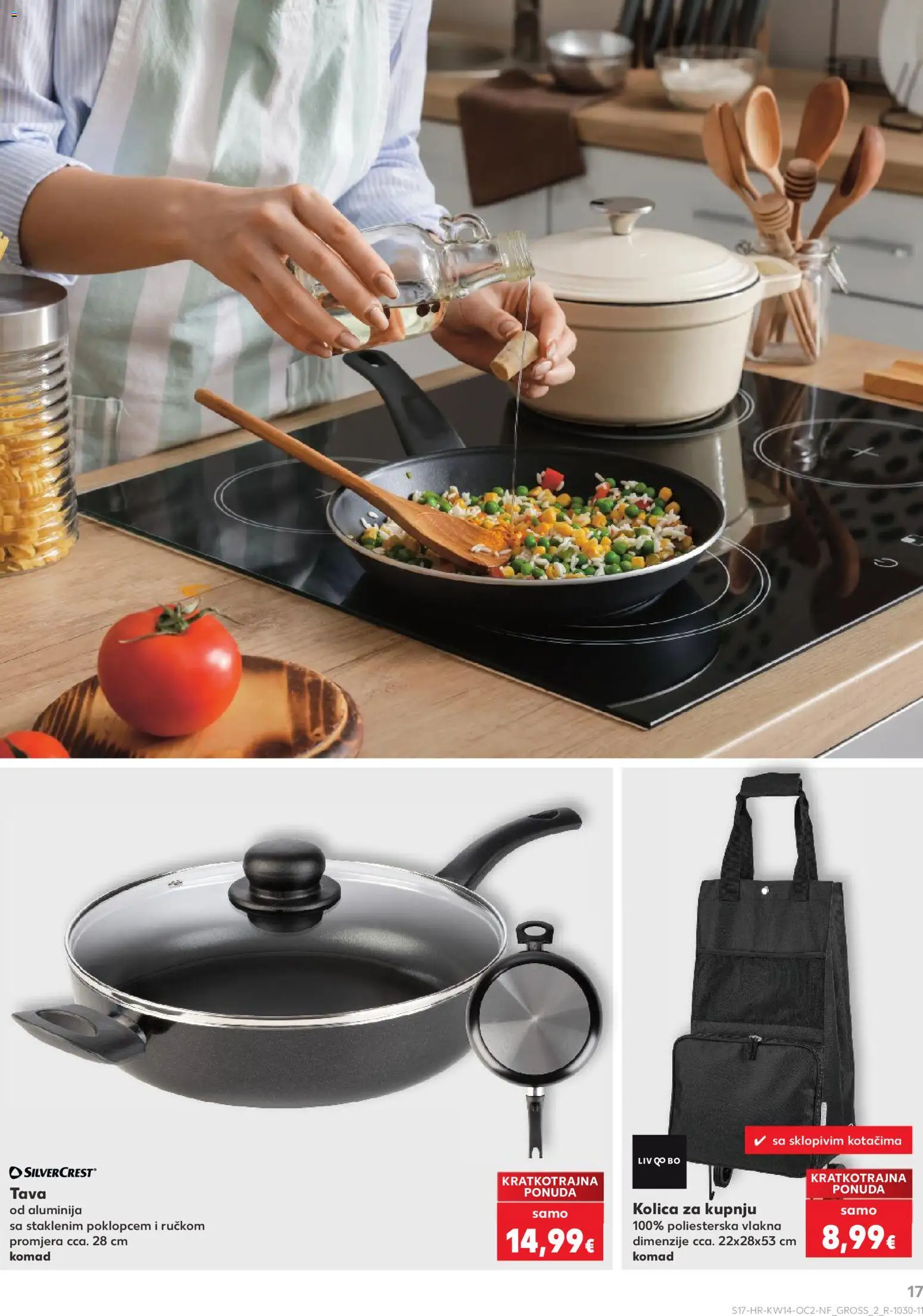 Kaufland katalog | vrijedi od 01.04.2026 | Stranica: 17 | Proizvodi: Kolica, Pan, Tava