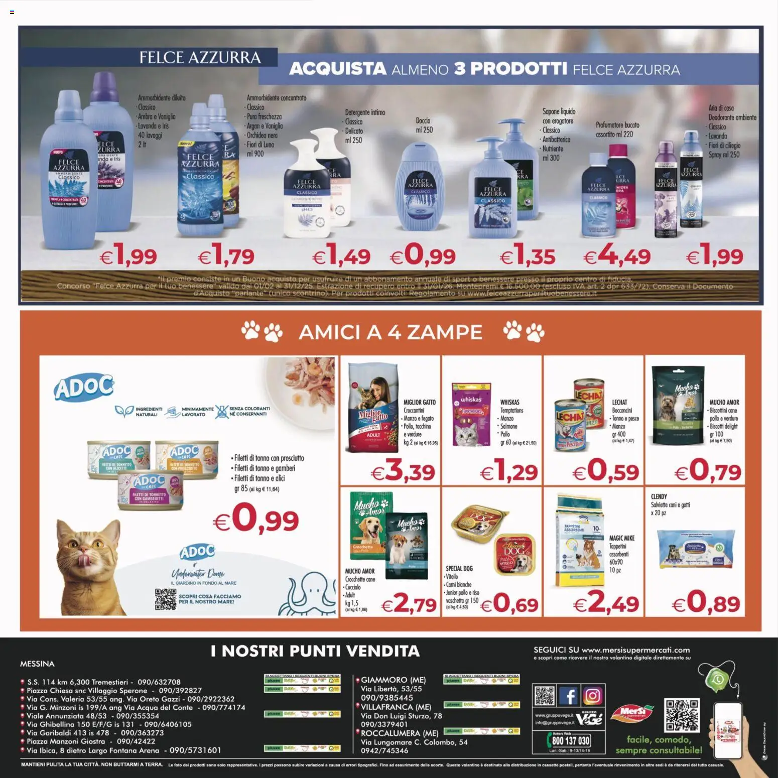 Volantino MerSi Supermercati del 17.11.2025 | Pagina: 16 | Prodotti: Acqua, Tacchino, Orchidea, Alici