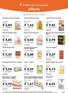 Anteprima del volantino Natura Sì volantino valido a partire dal 04.03.2026 | Pagina: 20 | Prodotti: Riso Basmati, Fiocchi, Tacchino, Cous cous