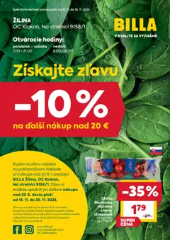 Billa leták platný od 13.11.2025