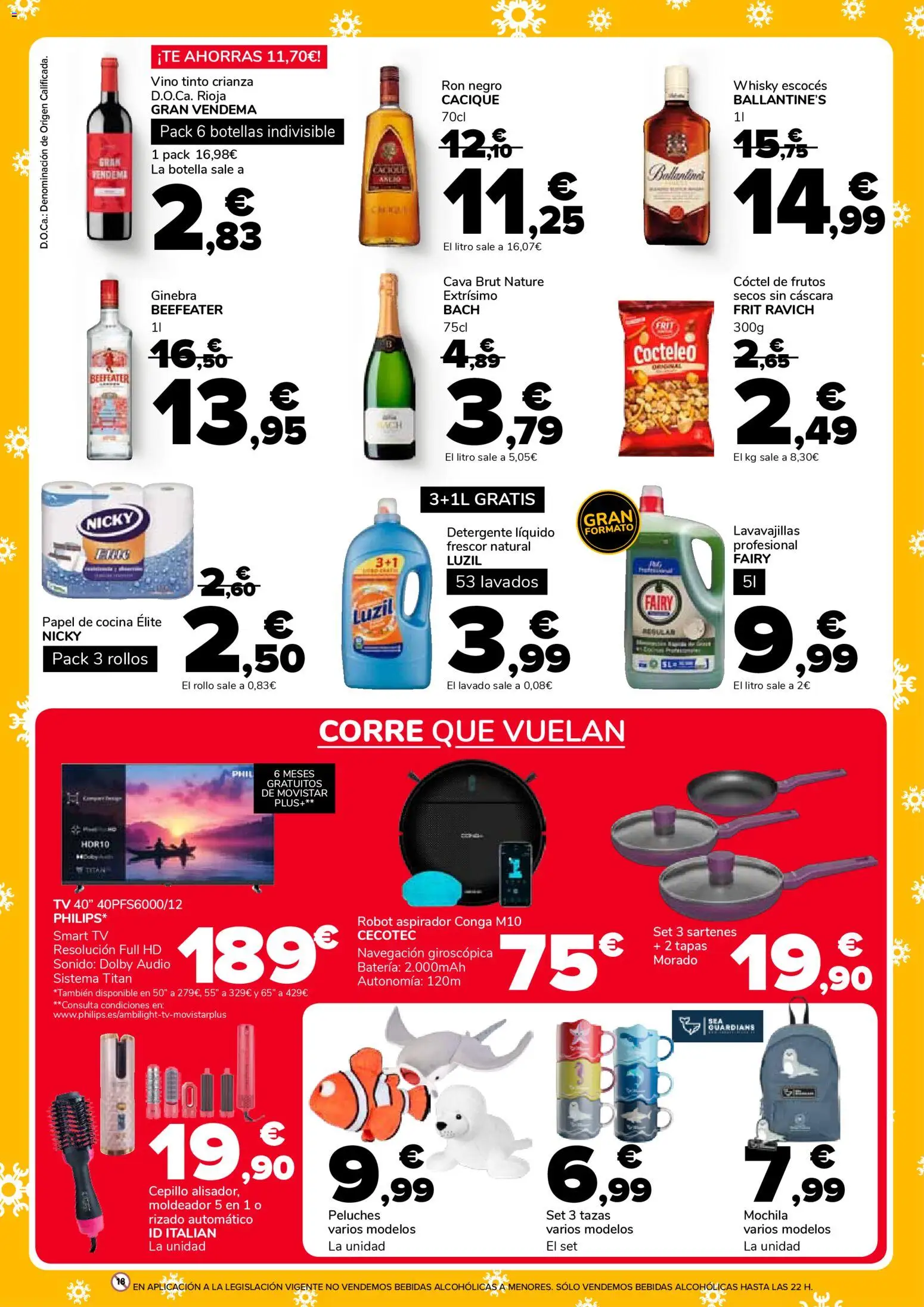 Supeco folleto │ válido desde el 18.12.2025 | Página: 3 | Productos: Vino, Whisky, Lavavajillas, Navegación