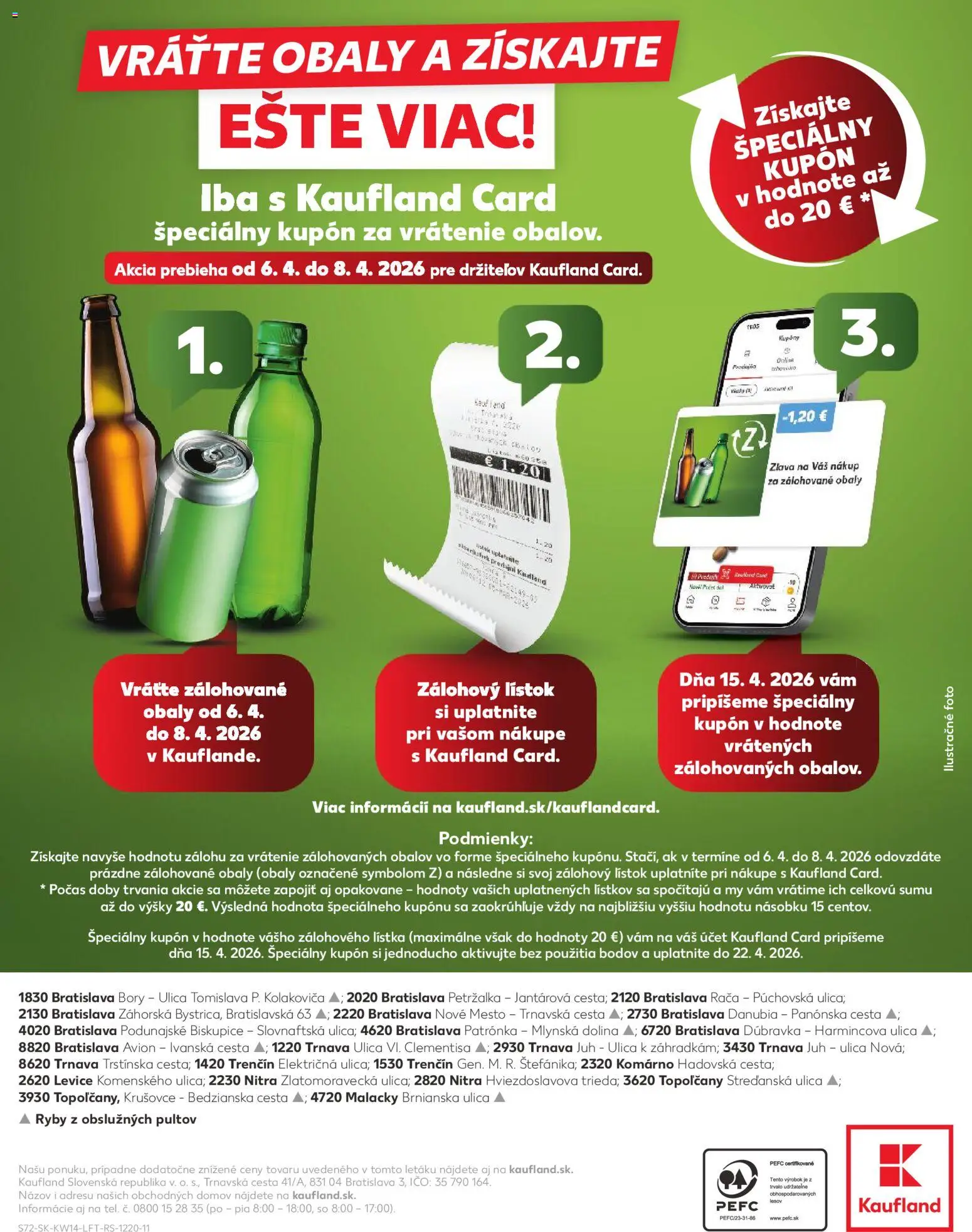 Nové Kaufland akcie – leták je platný od 01.04.2026 | Strana: 72 | Produkty: Ryby