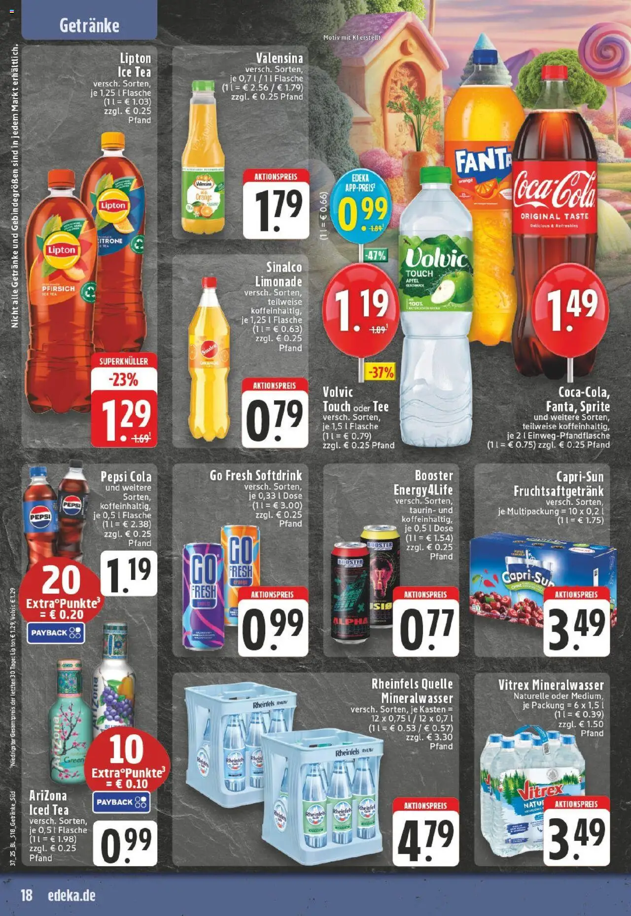 Edeka prospekt Hennef - Stossdorf	 – gültig ab 07.09.2025 | Seite: 18 | Produkte: Sprite, Energy, Pfirsich, Pepsi