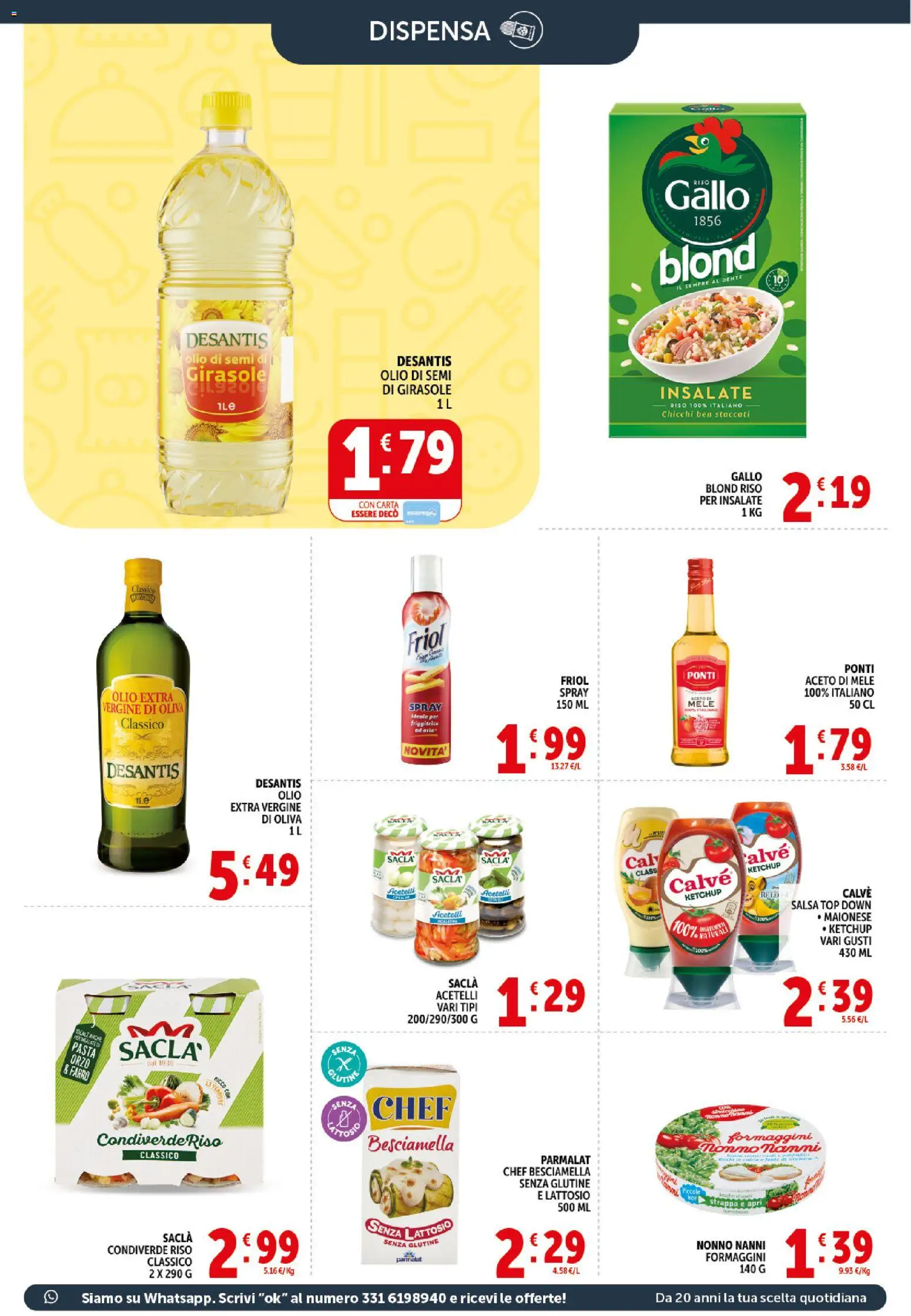 Volantino Decò del 21.04.2026 | Pagina: 13 | Prodotti: Riso, Ketchup, Pasta, Olio extra vergine