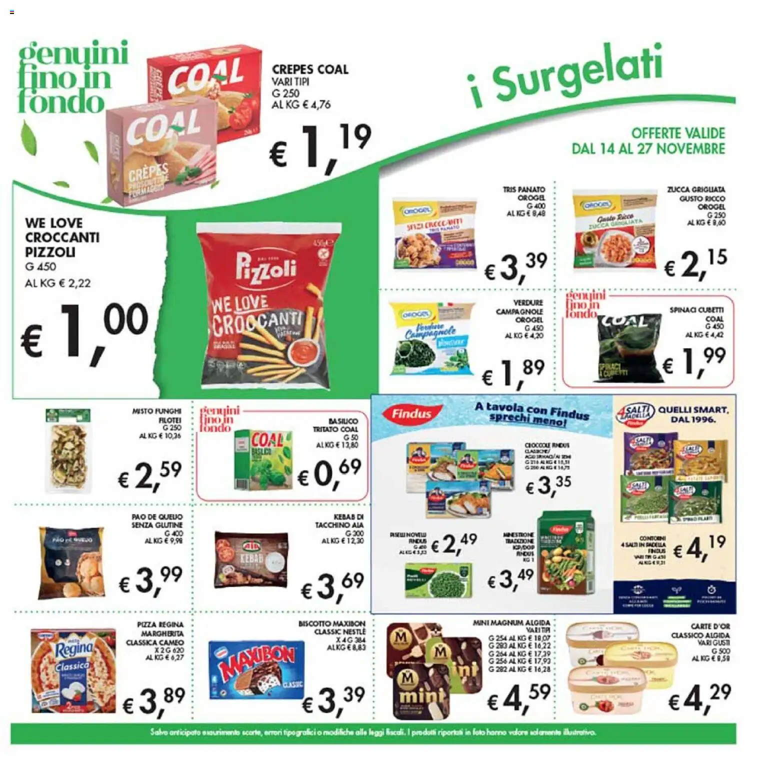 Volantino Coal del 14.11.2025 | Pagina: 9 | Prodotti: Pizza, Funghi, Zucca, Basilico