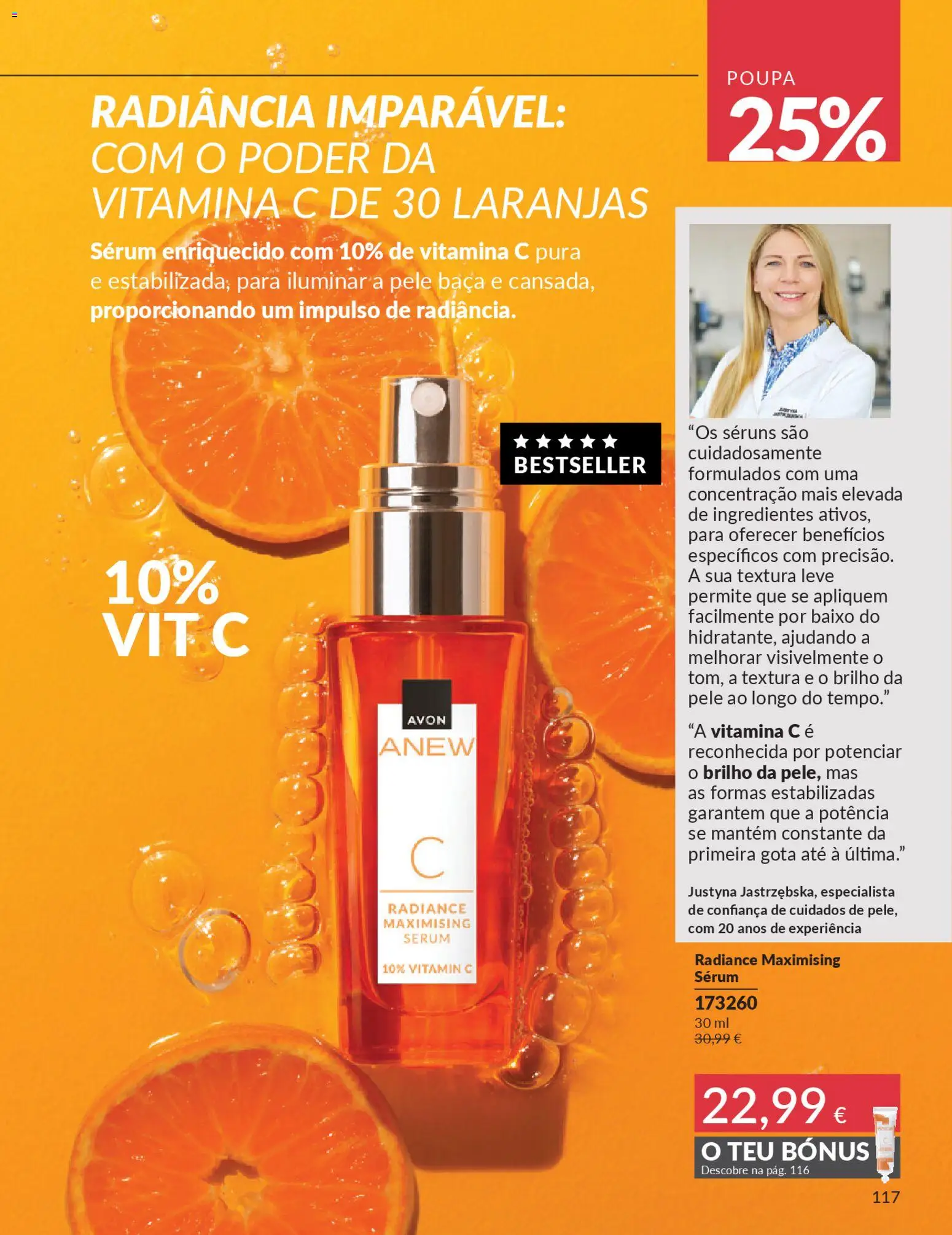 Catálogo Avon Campanha 1 │ válido de 01.01.2026 | Página: 117 | Produtos: Sérum, Laranjas, Vitamina c