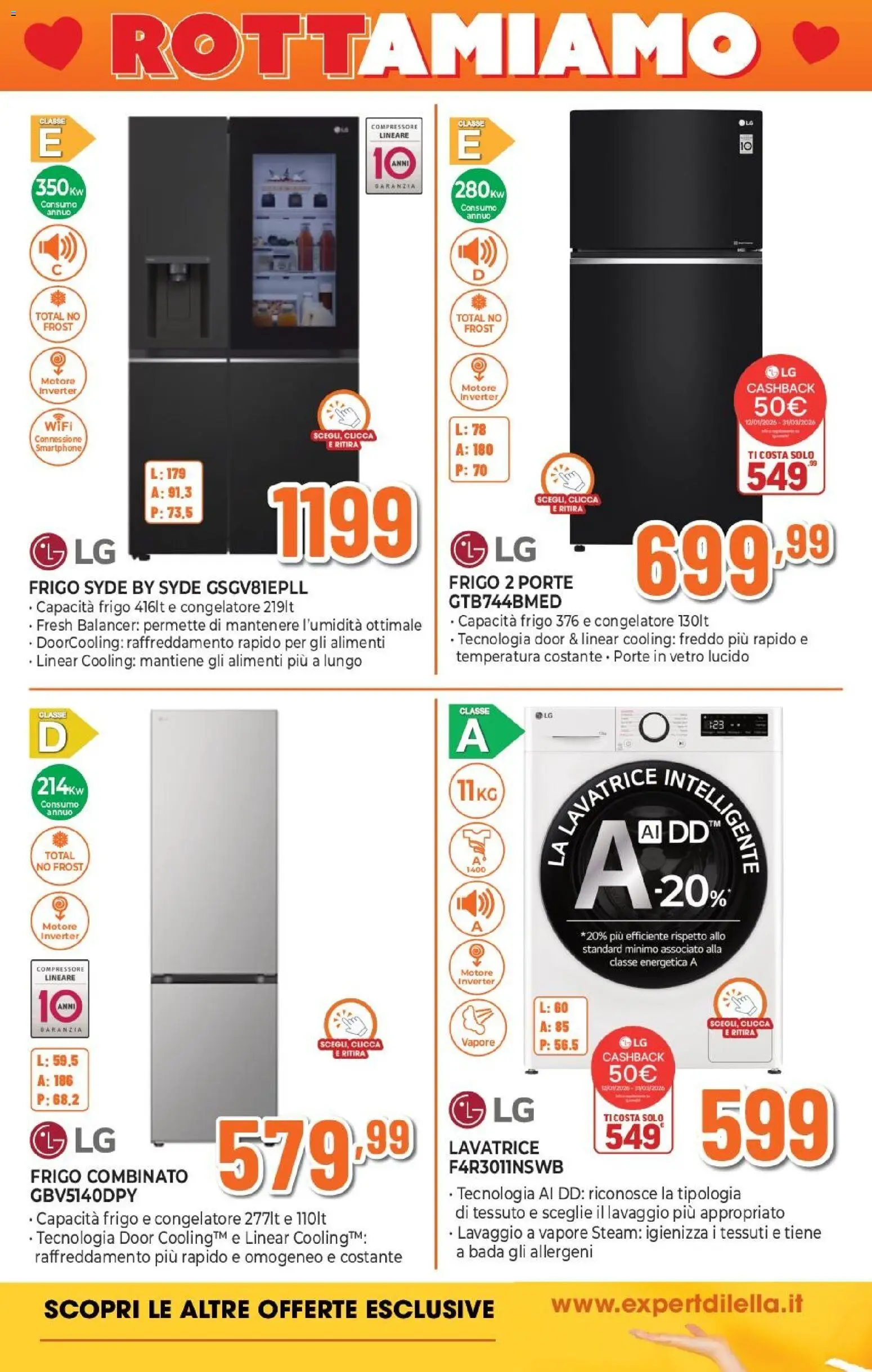 Volantino Expert del 12.02.2026 | Pagina: 21 | Prodotti: Compressore, Lavatrice, Smartphone, Congelatore