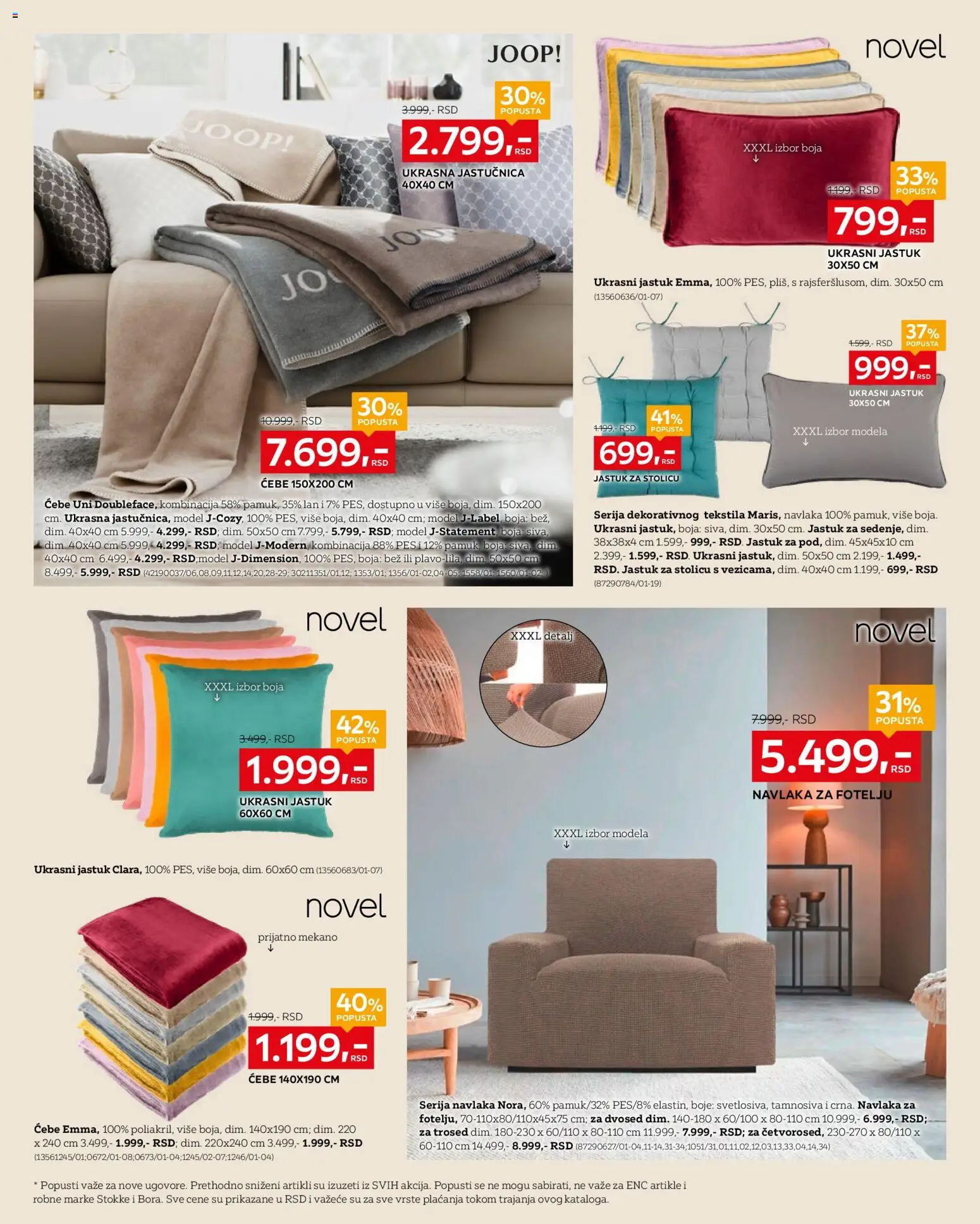 Lesnina XXXL katalog - važi od 27.10.2025 | Strana: 2 | Proizvode: Jastuk, Ćebe, Trosed, Dvosed