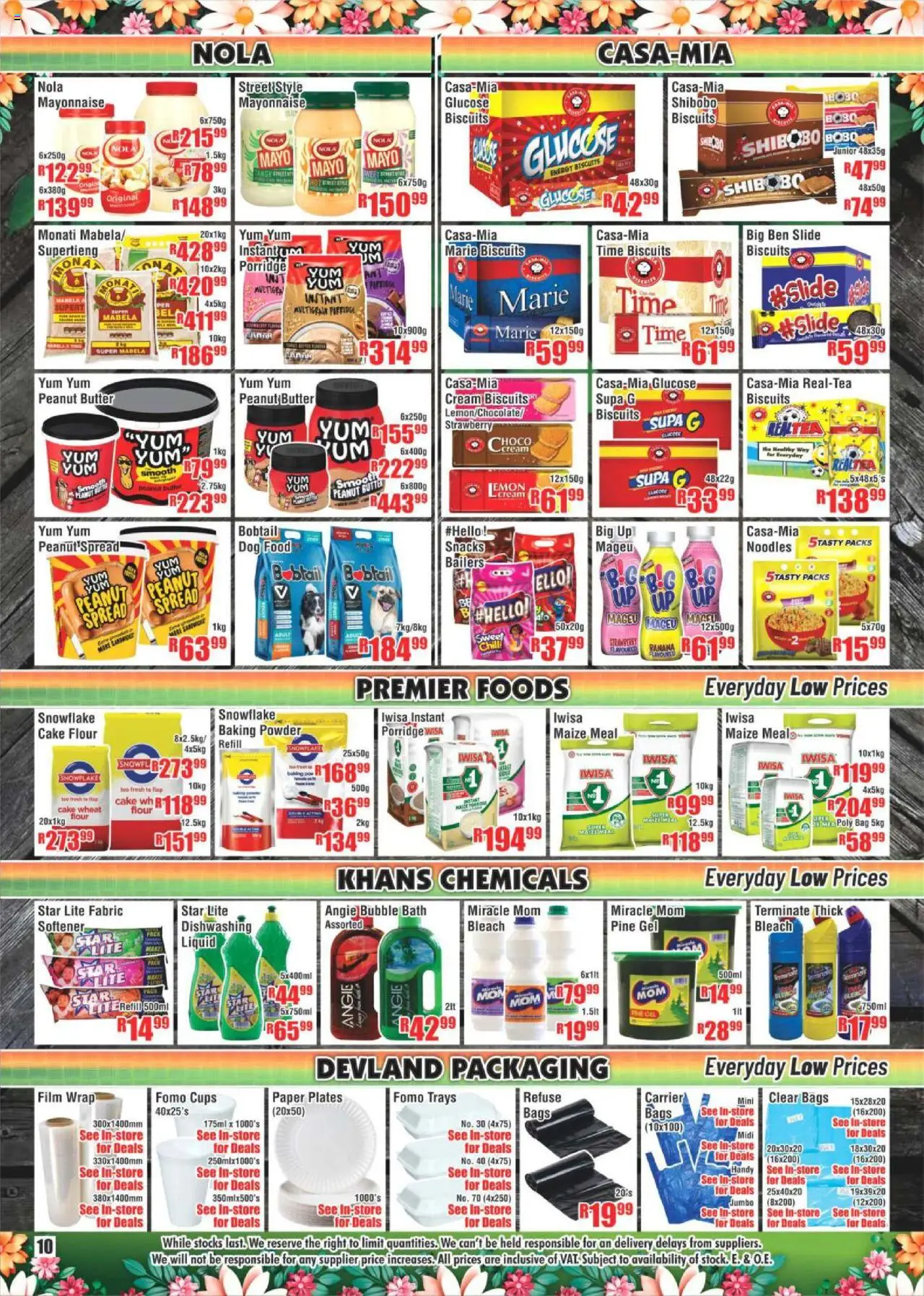 New Devland catalogue – valid from 06.09.2025 | Page: 10 | Products: Powder, Snacks, Peanut butter, Paper plates