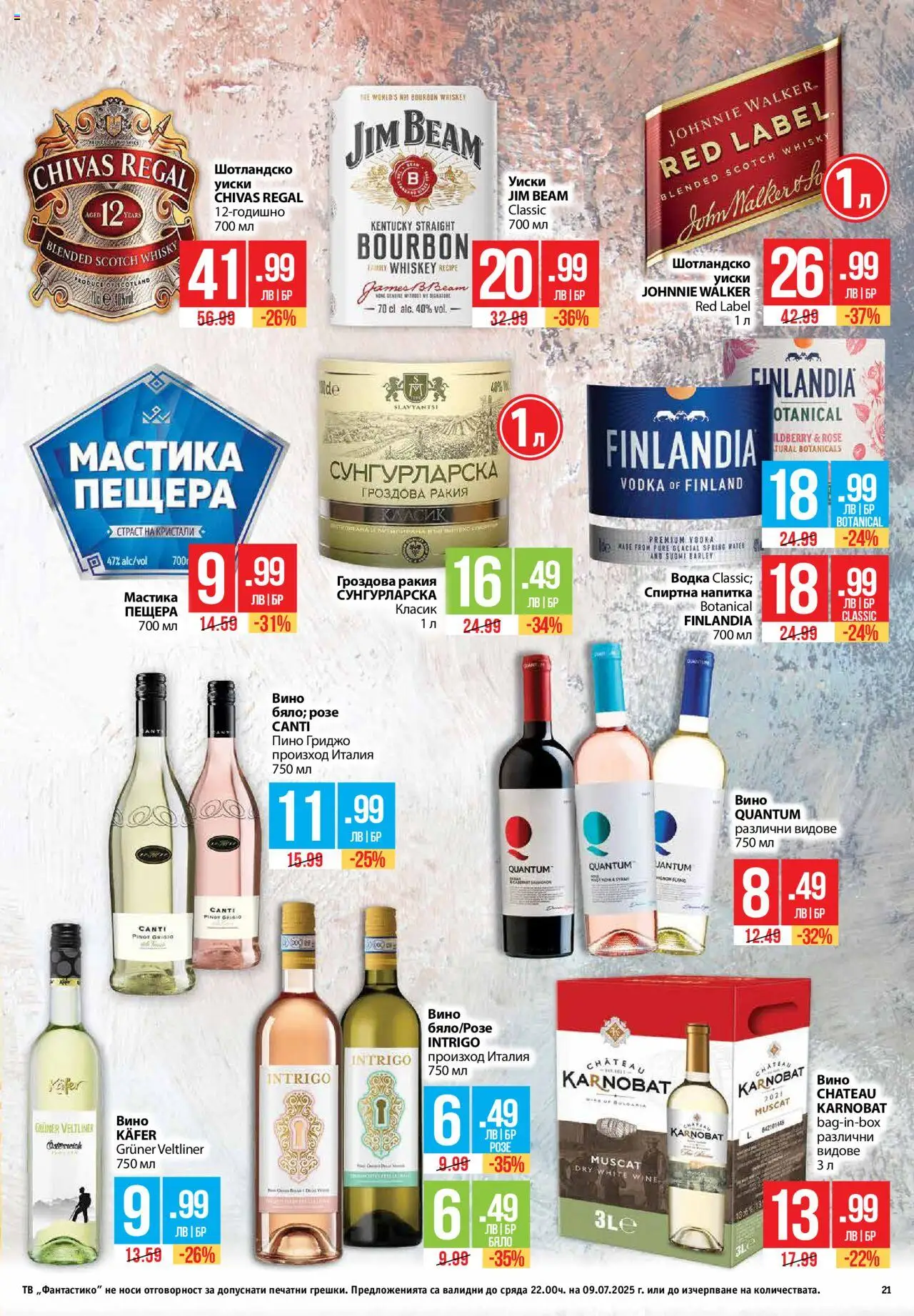  | Страница: 21 | Продукти: Уиски, Мастика, Спиртна напитка, Ракия