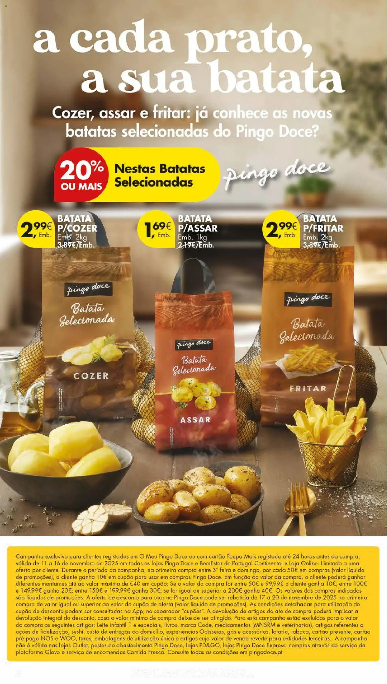Pingo Doce folheto │ válido de 11.11.2025 | Página: 4 | Produtos: Batata, Leite infantil, Leite