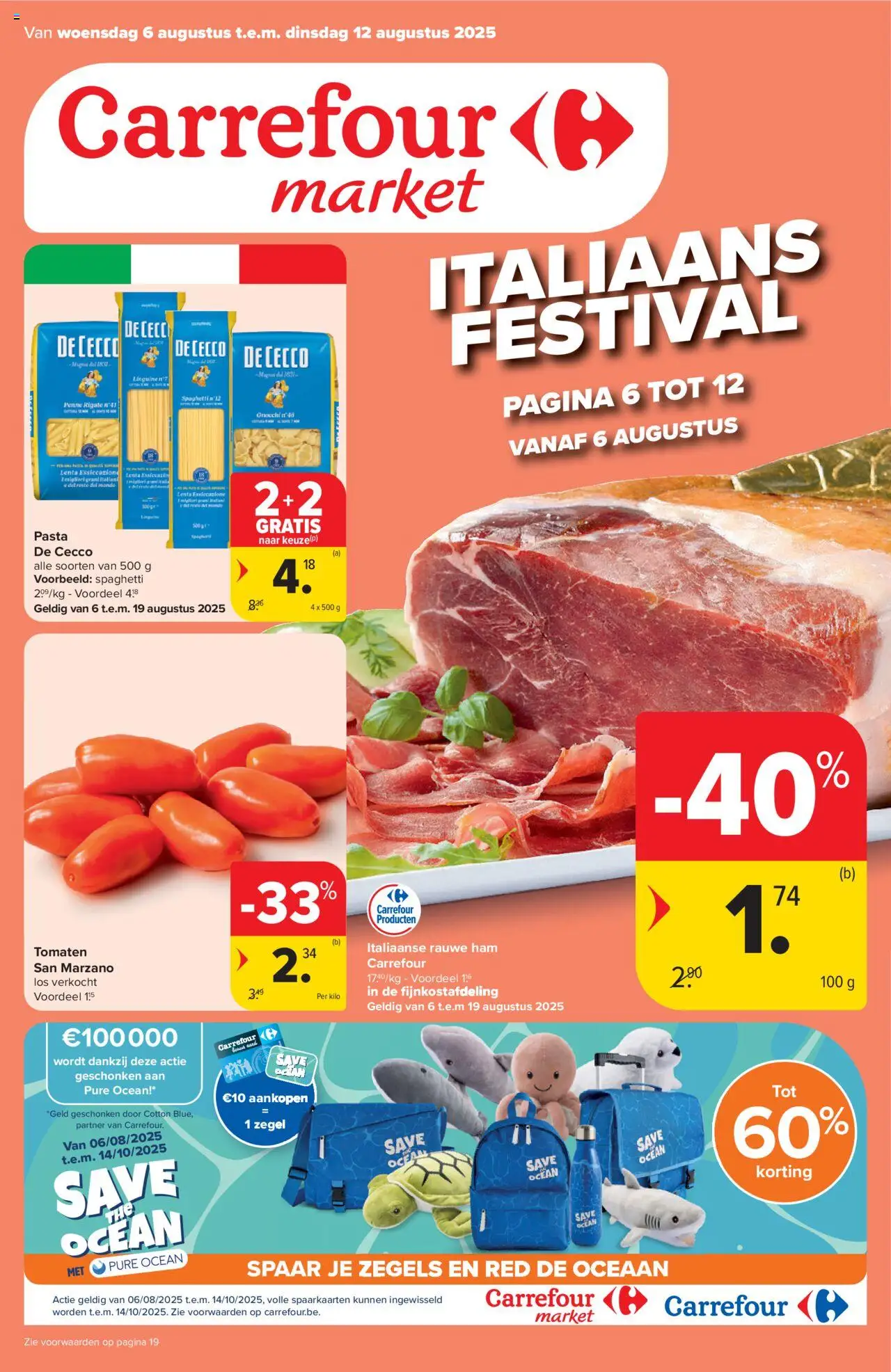  | Pagina: 1 | Producten: Ham, Tomaten, Pasta