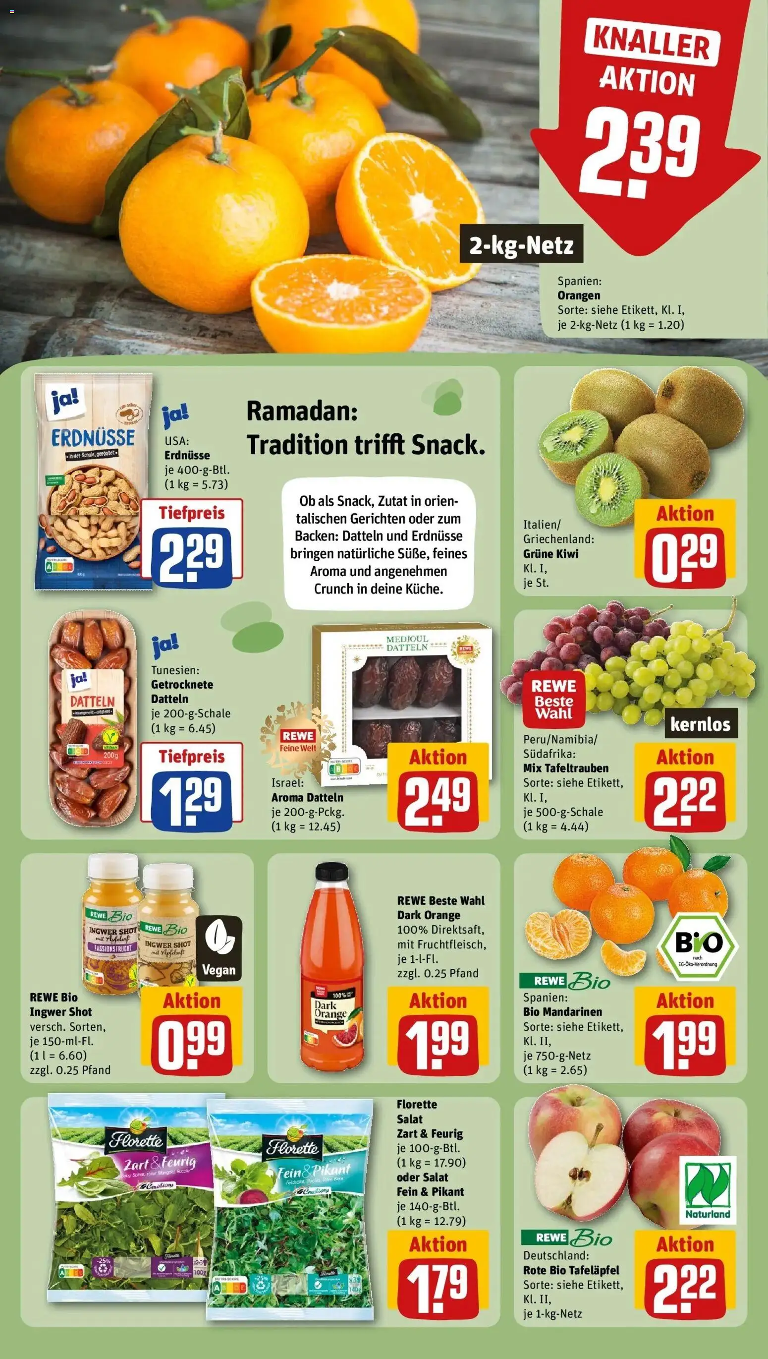 Rewe prospekt Stadthagen	 – gültig ab 22.02.2026 | Seite: 6 | Produkte: Rucola, Orangen, Apfelsaft, Salat