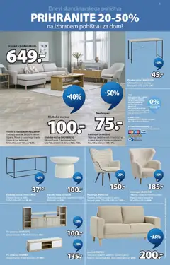 JYSK katalog akcije – veljaven od 18.03.2026 | Stran: 3 | Izdelki: Dvosed, Pisalna miza, Miza, Cement