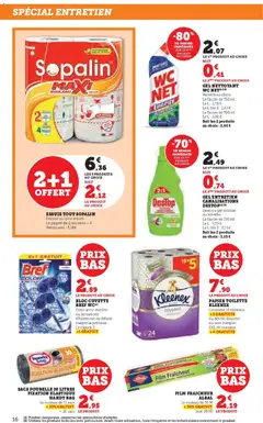 Super U - Prévisualisation de Super U - Les prix bas de la semaine valide à partir de 27.01.2026 | Page: 16 | Produits: Menthe, Gel nettoyant, Papier toilette, Sacs poubelle