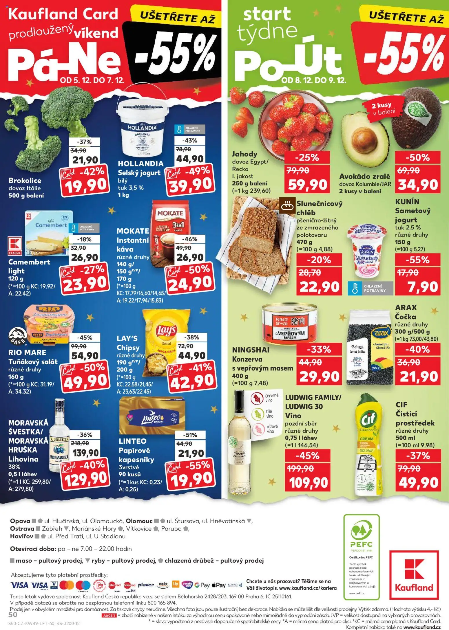 Kaufland leták - Ostrava od 03.12.2025 | Strana: 50 | Produkty: Cif, Lay's, Avokádo, Chipsy
