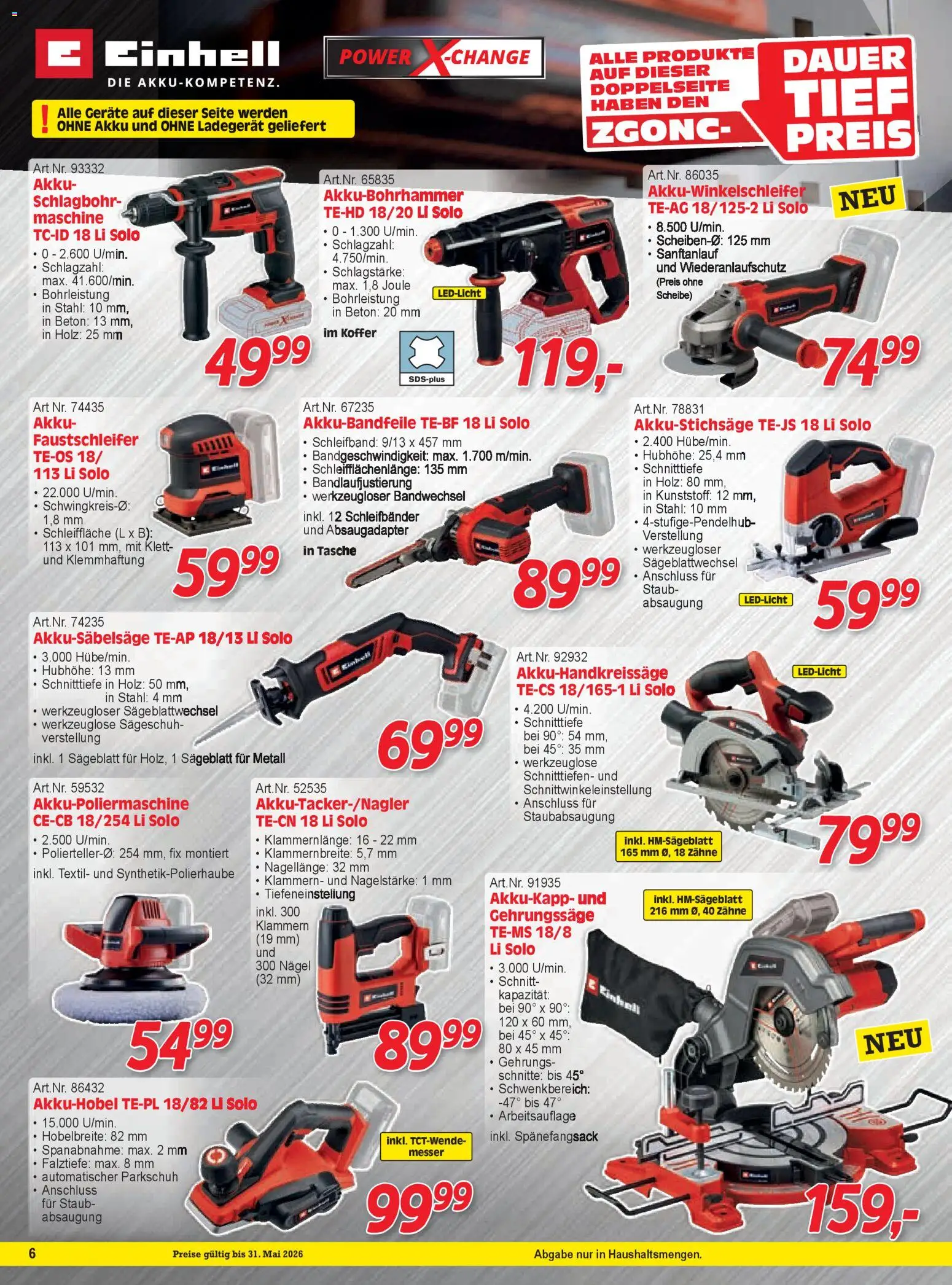 Zgonc Flugblatt Mai I 2026 gültig ab 01.04.2026 | Seite: 6 | Produkte: Koffer, Tasche