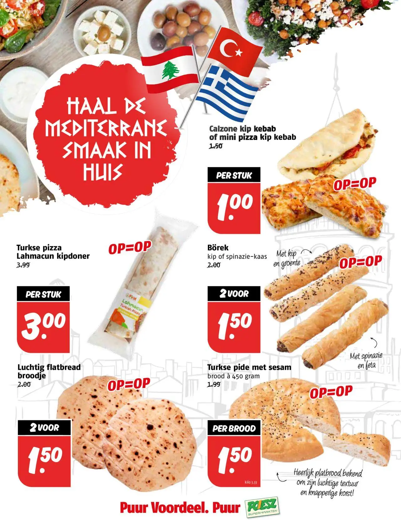  | Pagina: 14 | Producten: Spinazie, Brood, Broodje, Kip