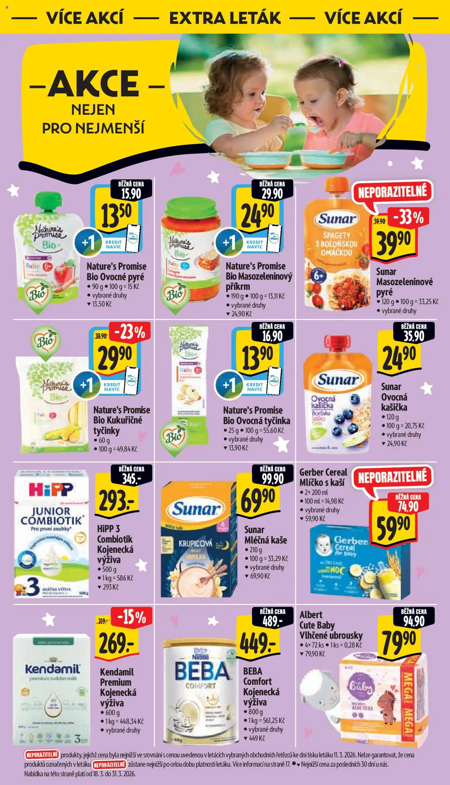 Albert leták - Supermarket od 18.03.2026 | Strana: 39 | Produkty: Ubrousky, Beba, Aloe vera, Kaše