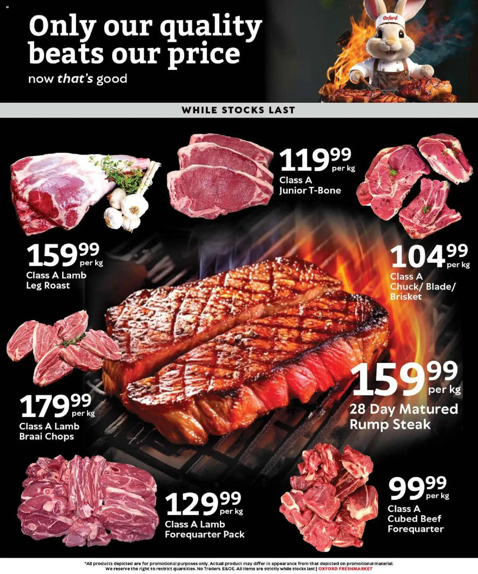 New Oxford Freshmarket catalogue – valid from 01.04.2026 | Page: 3 | Products: Steak, Beef