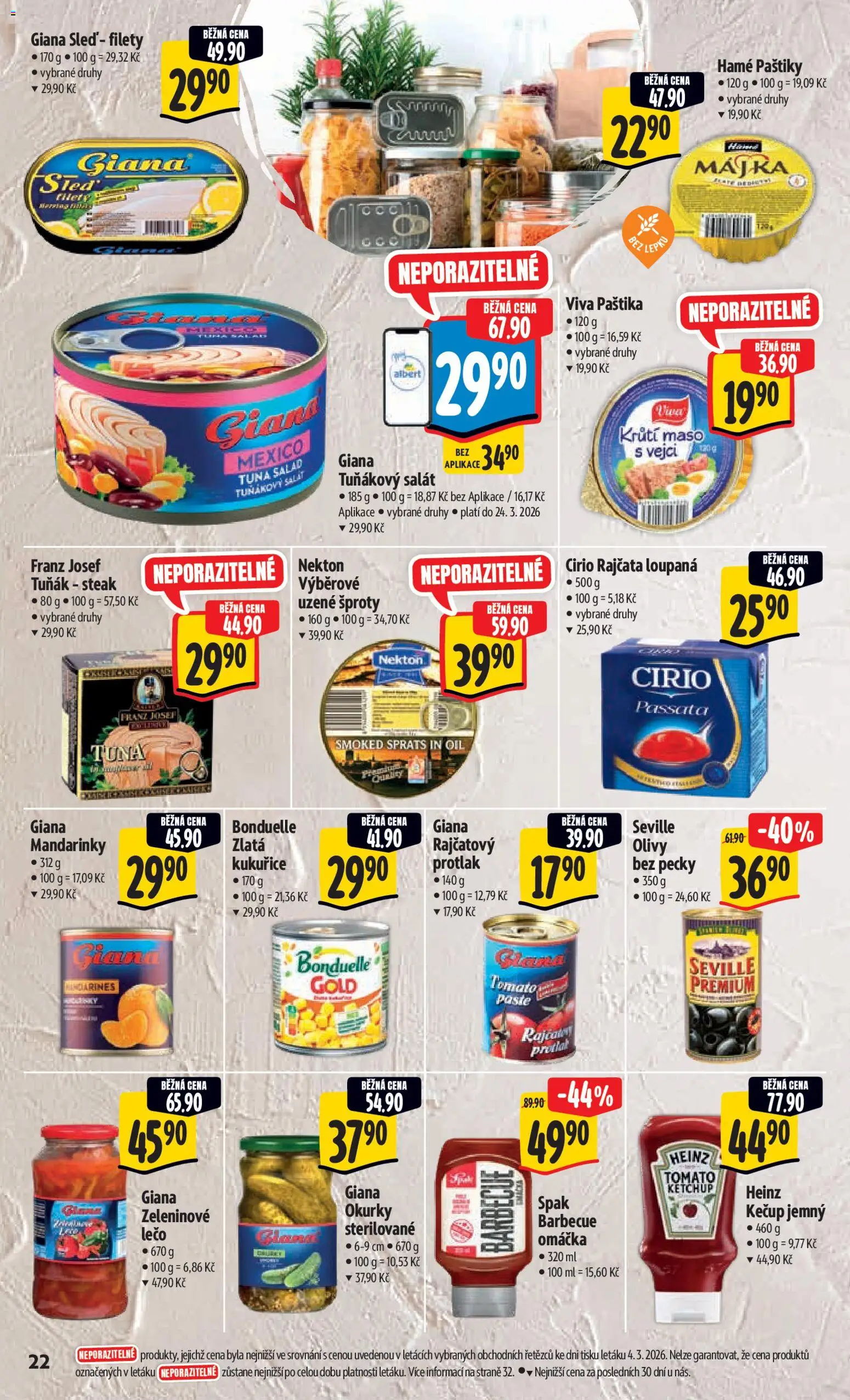 Albert leták - Hypermarket od 11.03.2026 | Strana: 30 | Produkty: Steak, Maso, Tuňák steak, Paštika