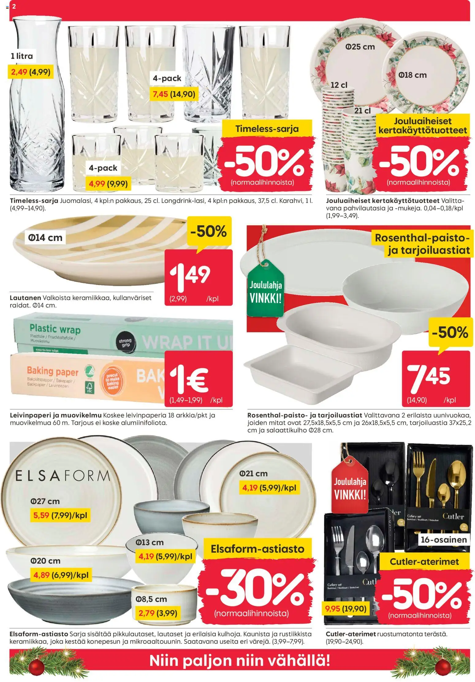 Rusta tarjoukset – voimassa 15.12.2025 alkaen | Sivu: 2 | Tuotteet: Leivinpaperi, Lautanen